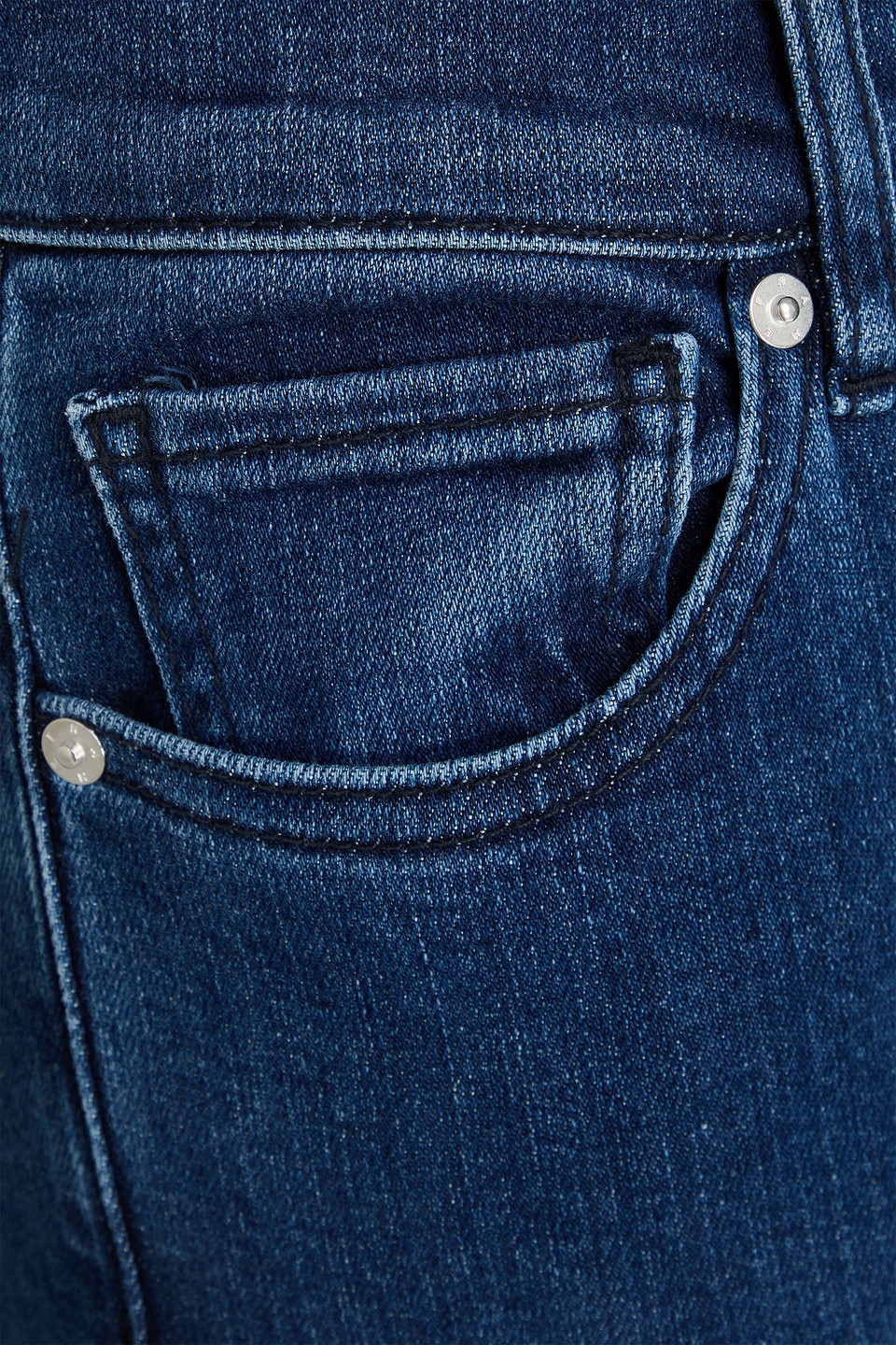 Frame Le Sleek Straight High-rise Straight-leg Jeans In Blue