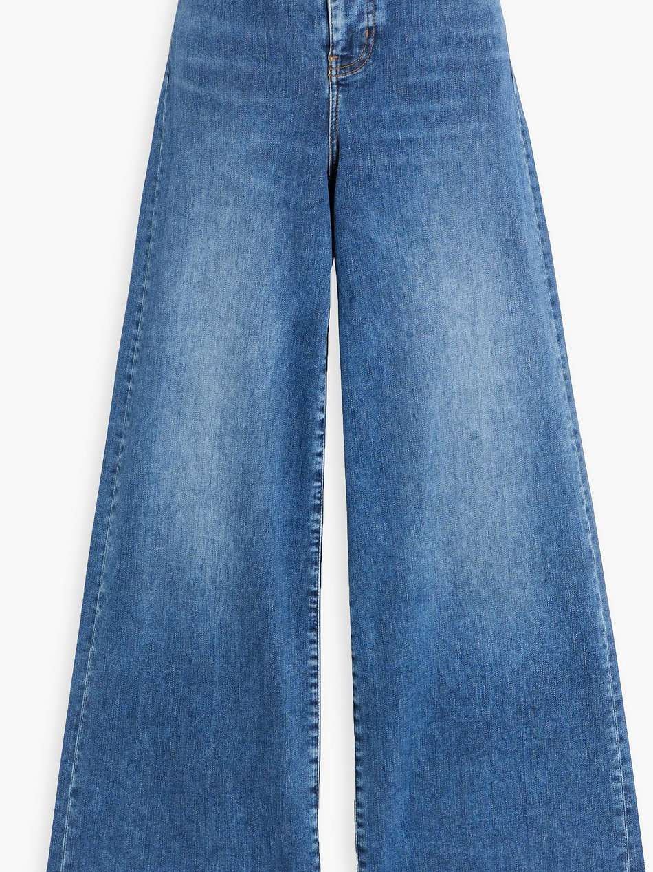 le slim palazzo high-rise wide-leg jeans