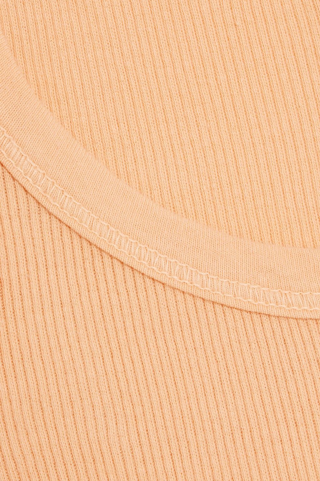RE/DONE BY HANES Ribbed cotton-jersey tank