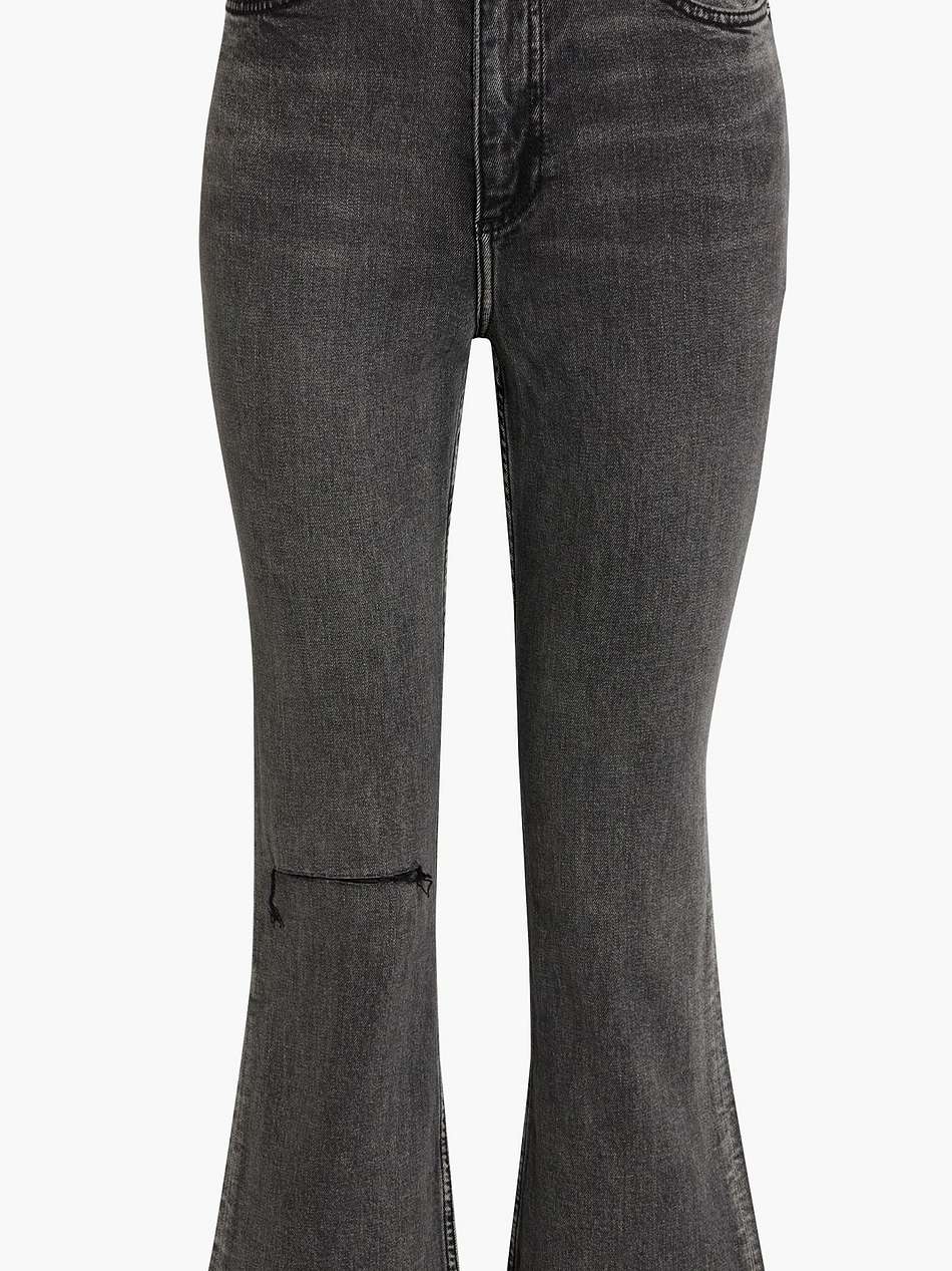casey distressed high-rise kick-flare jeans
