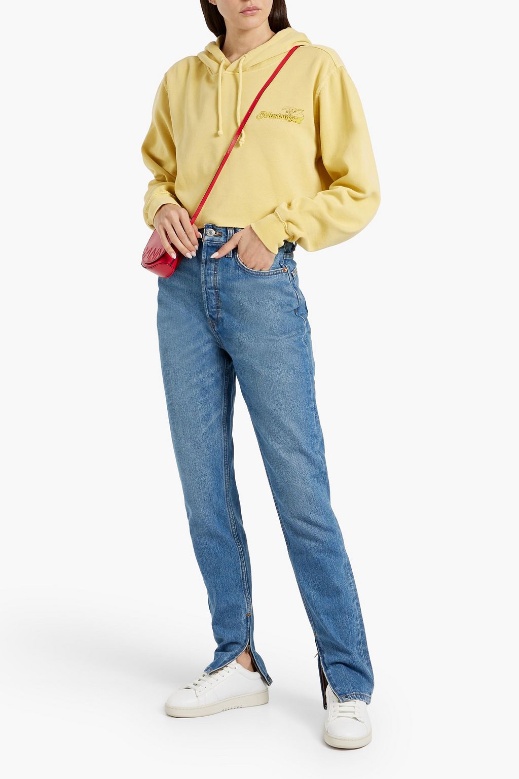 RE/DONE High-rise tapered jeans