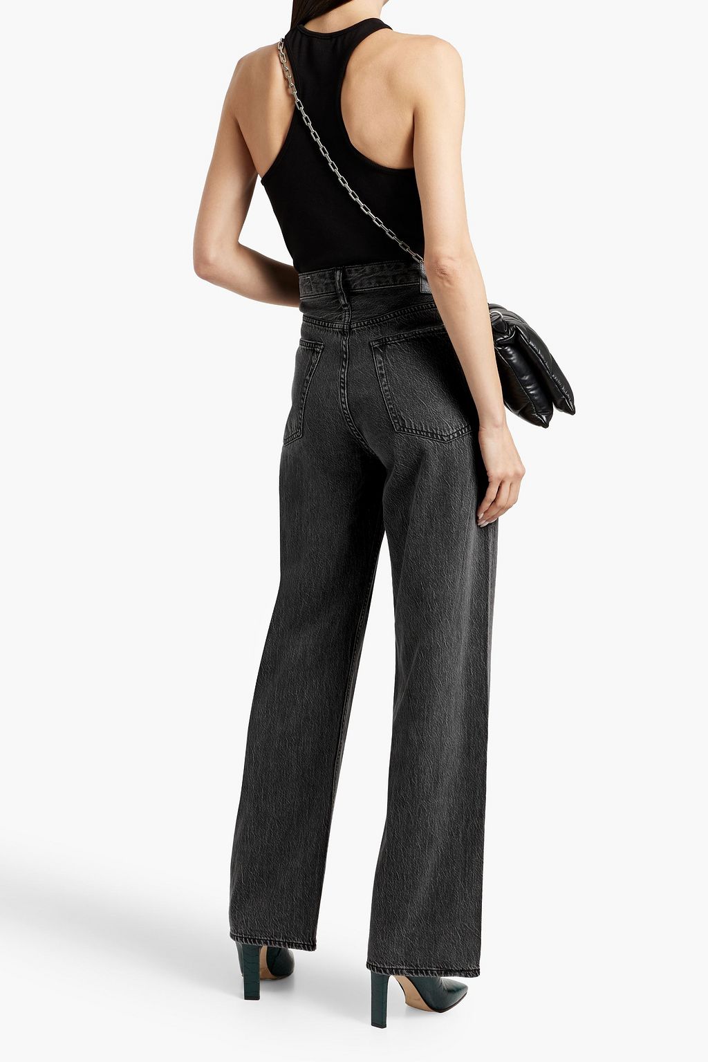 RAG & BONE جينز "لوغان" بأرجل واسعة وخصر مرتفع