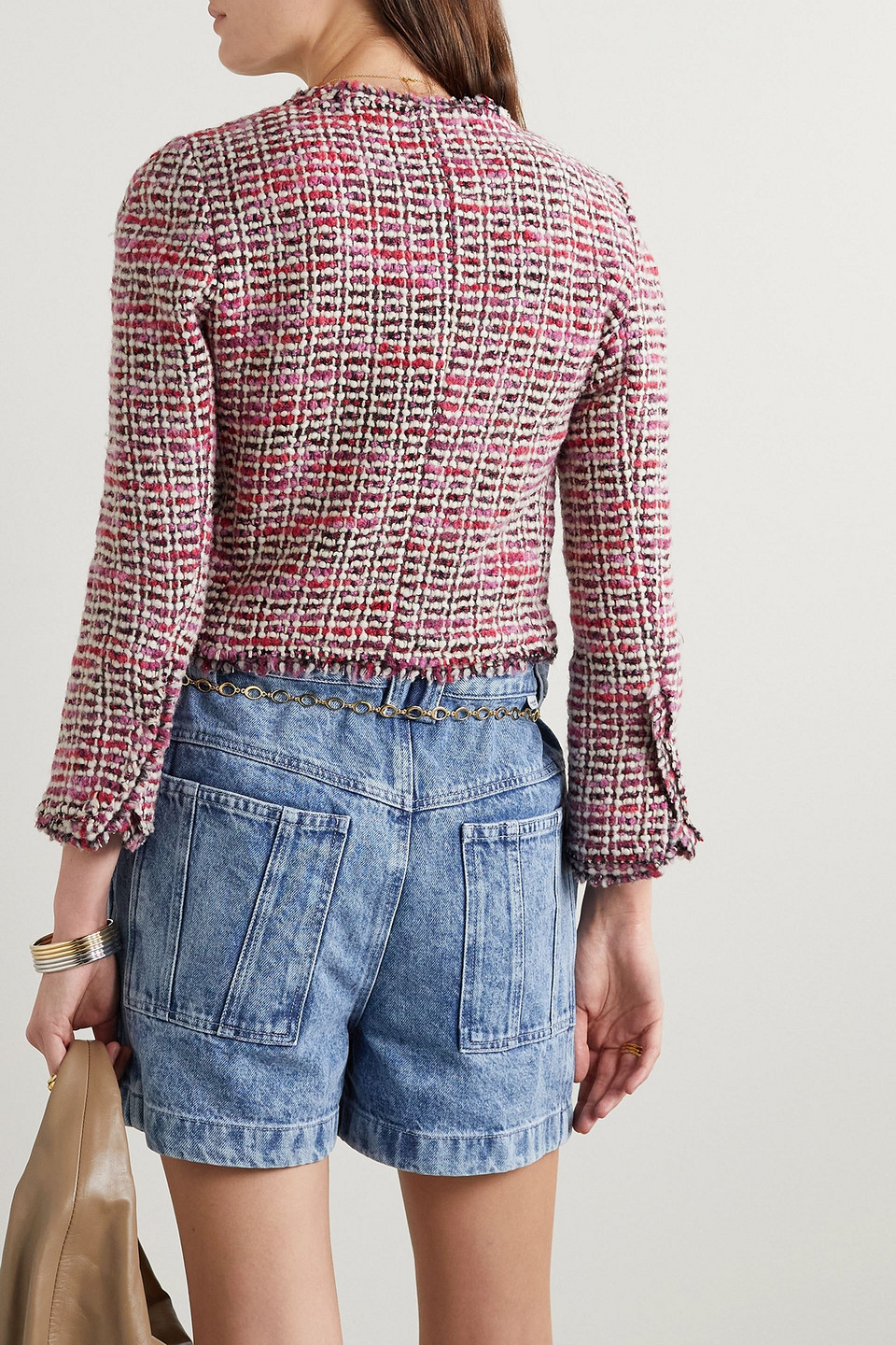 ISABEL MARANT PULLY WOOL-BLEND TWEED JACKET
