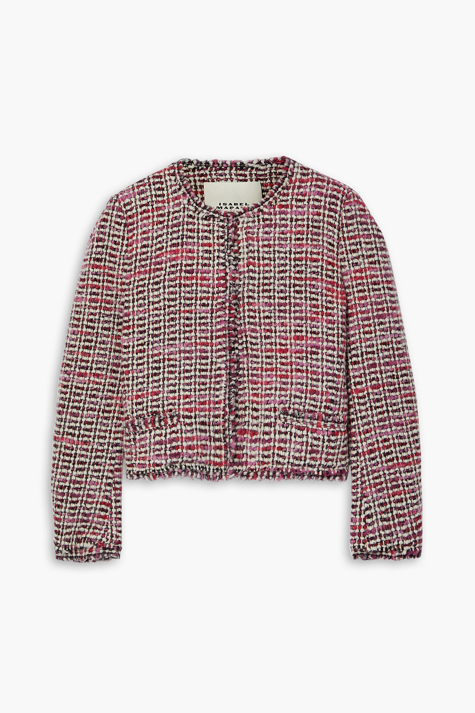 ISABEL MARANT PULLY WOOL-BLEND TWEED JACKET