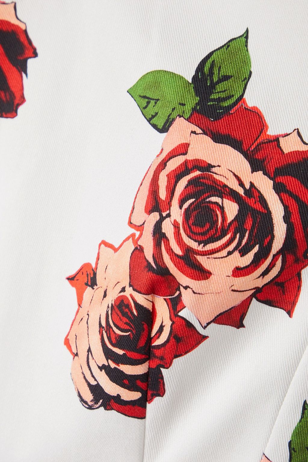 ADAM LIPPES Floral-print cotton-blend twill mini dress