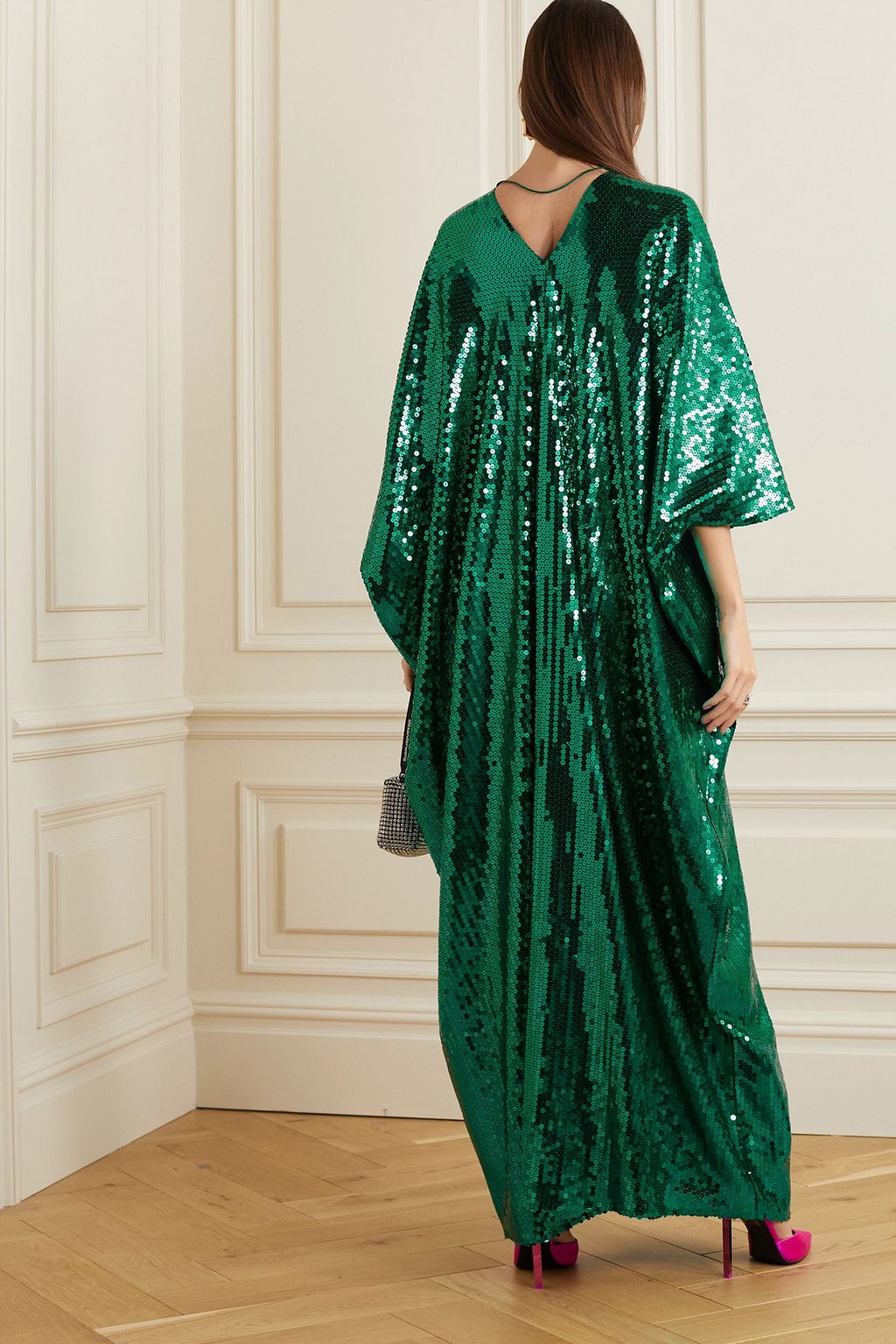 TALLER MARMO Gala Disco sequined crepe gown