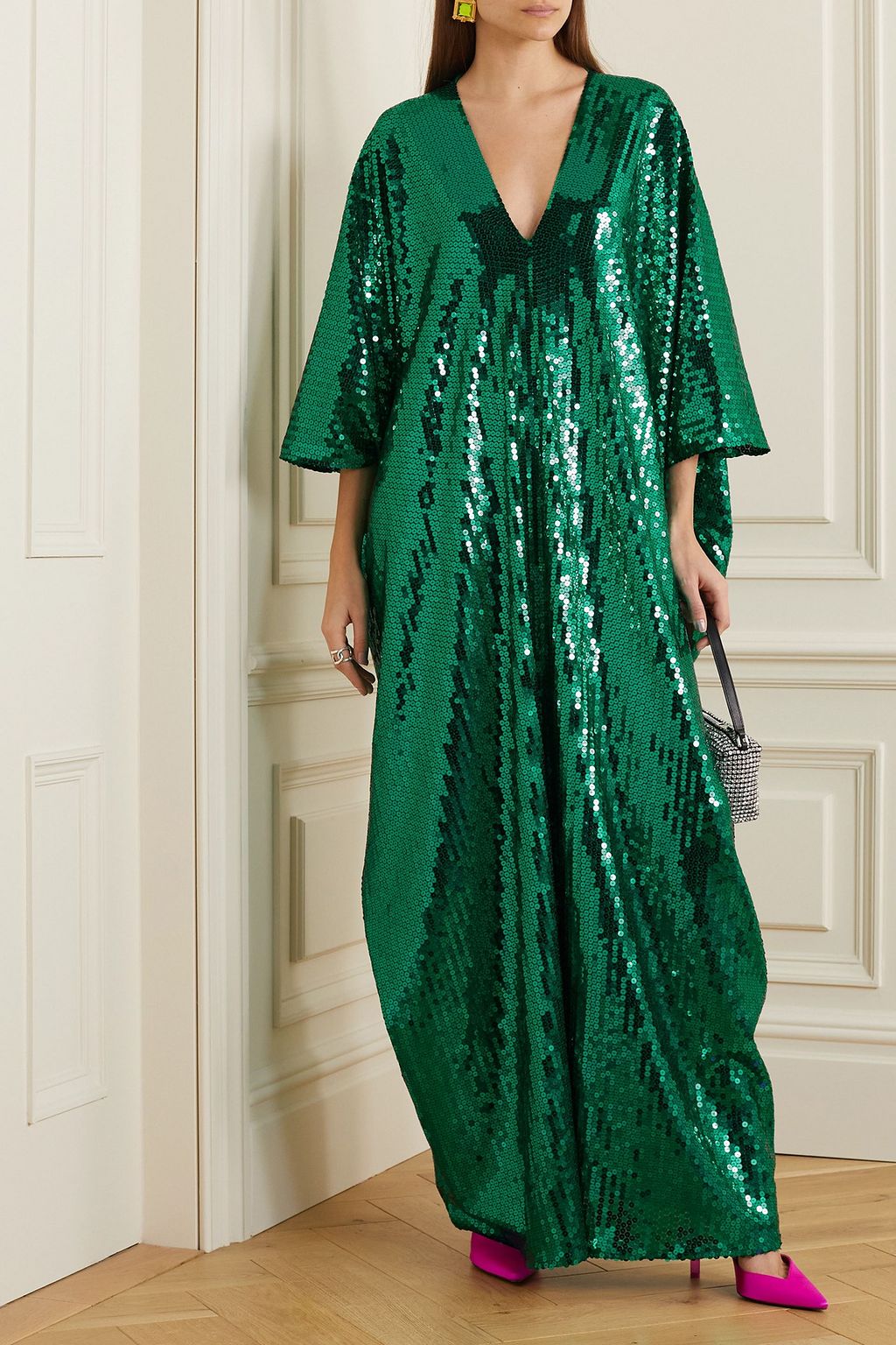 TALLER MARMO Gala Disco sequined crepe gown