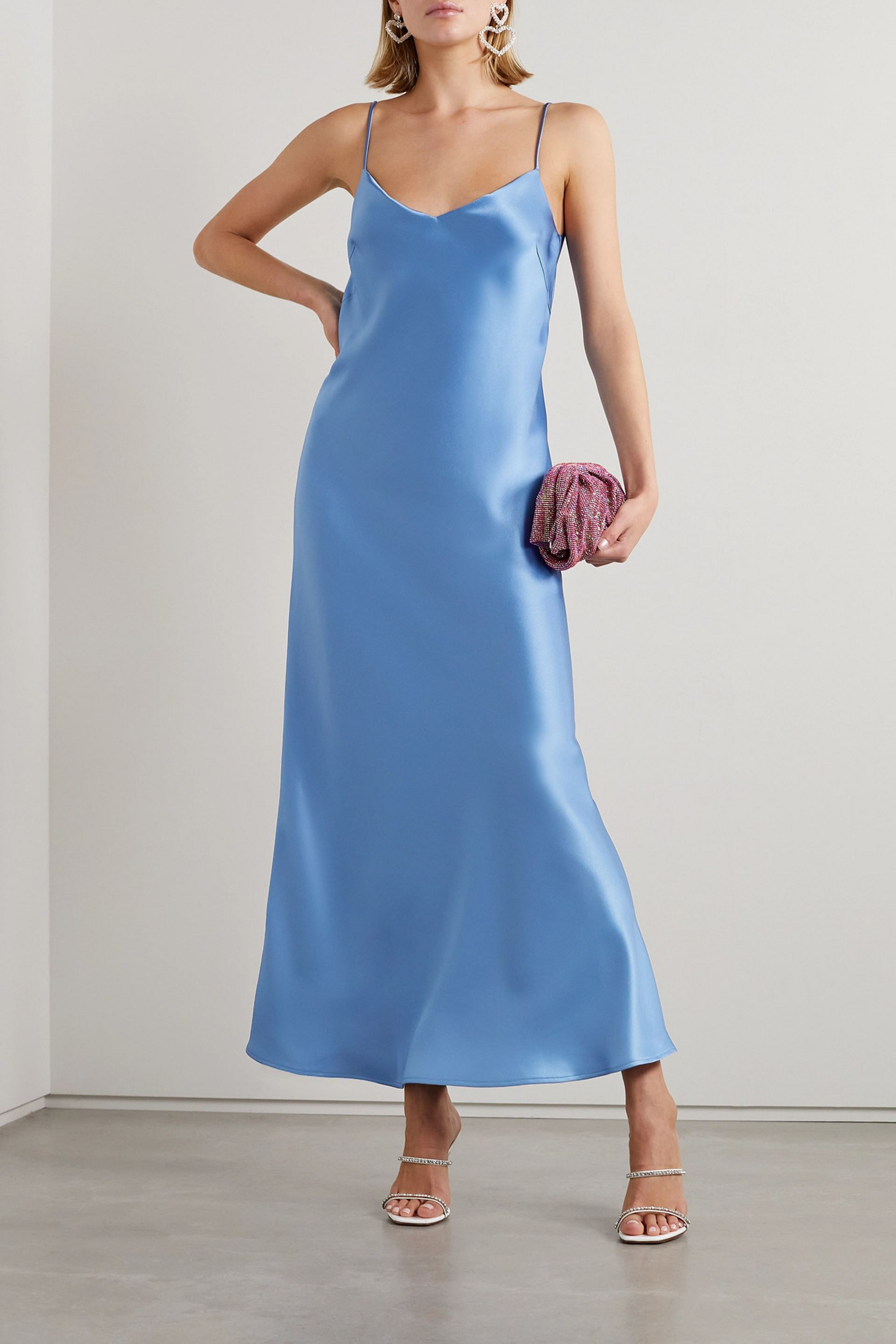 GALVAN  LONDON Satin maxi dress