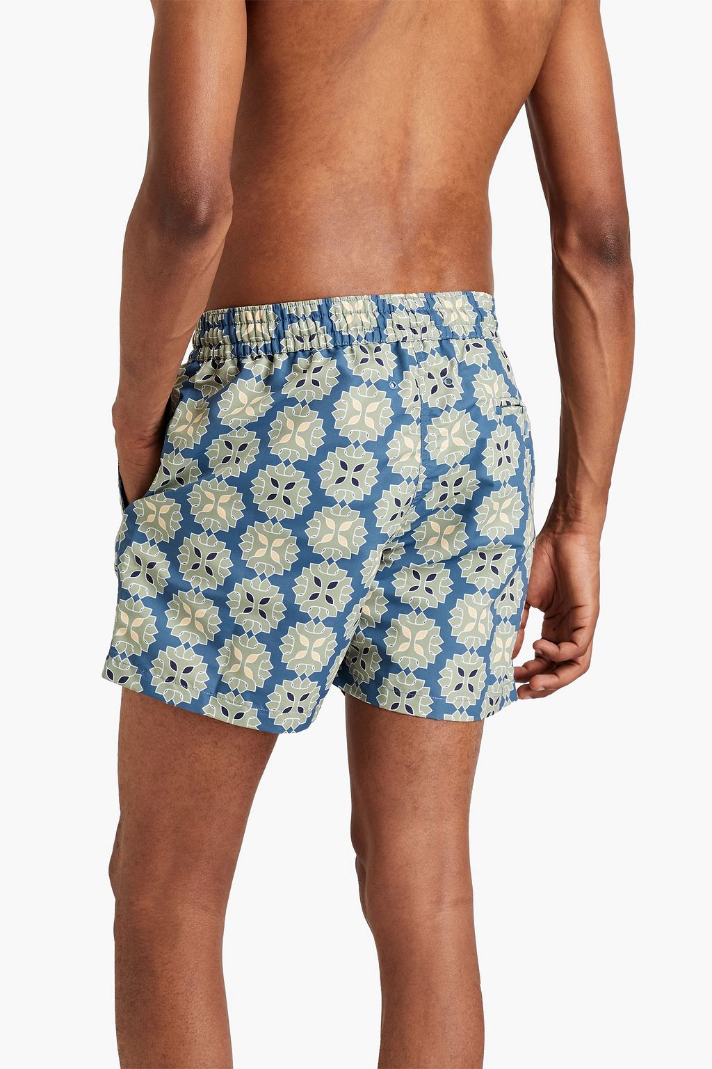 FRESCOBOL CARIOCA Medalhao short-length printed swim shorts