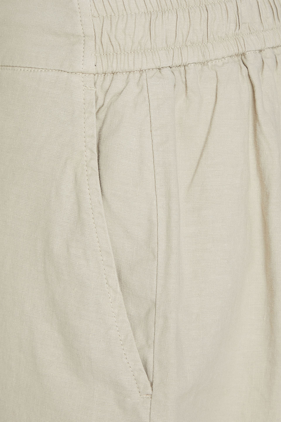 Frescobol Carioca Sergio Linen-blend Drawstring Shorts In Sage Green