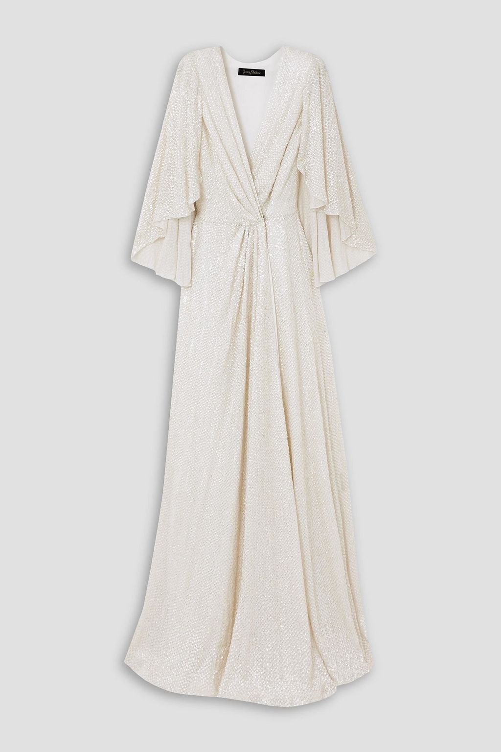 JENNY PACKHAM Cape-effect sequined chiffon gown | THE OUTNET JENNY PACKHAM Cape-effect sequined chiffon gown | THE OUTNET