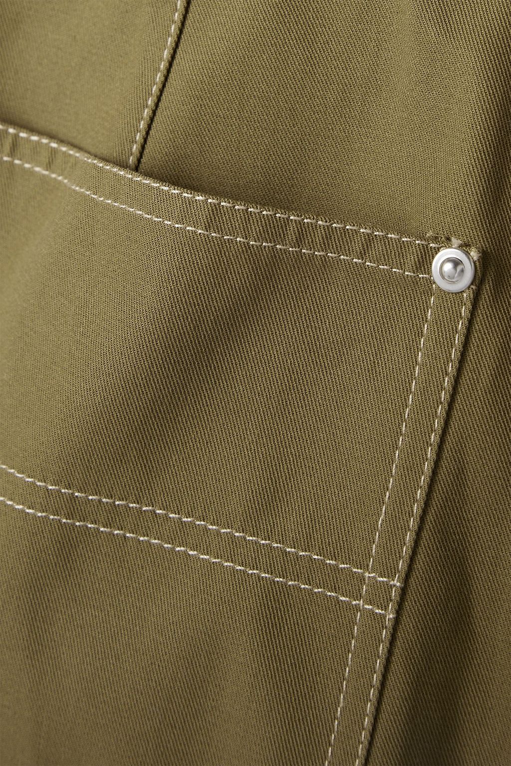 HELMUT LANG بنطال Carpenter بأرجل واسعة من قطن التويل
