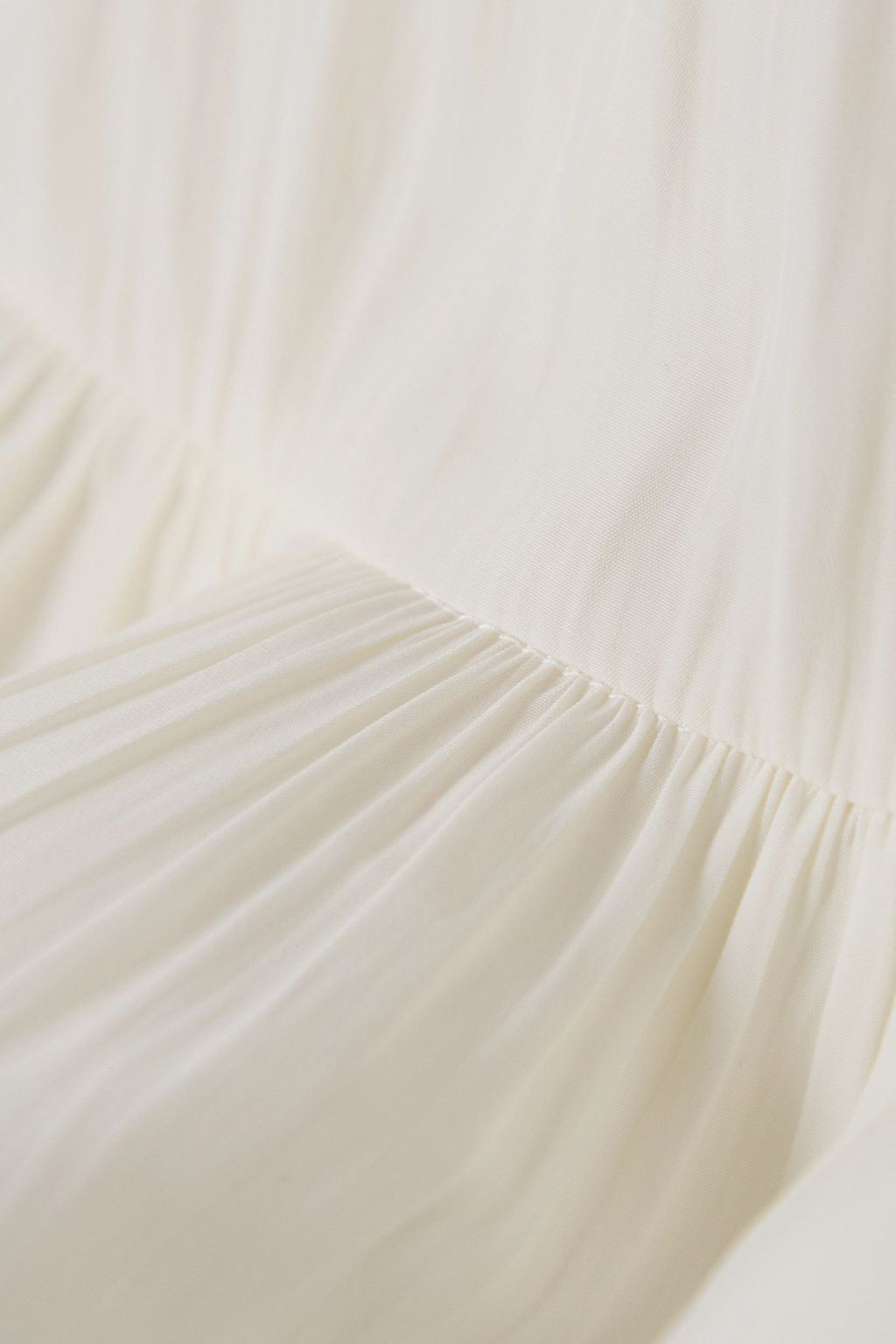LANVIN Ruffled charmeuse top