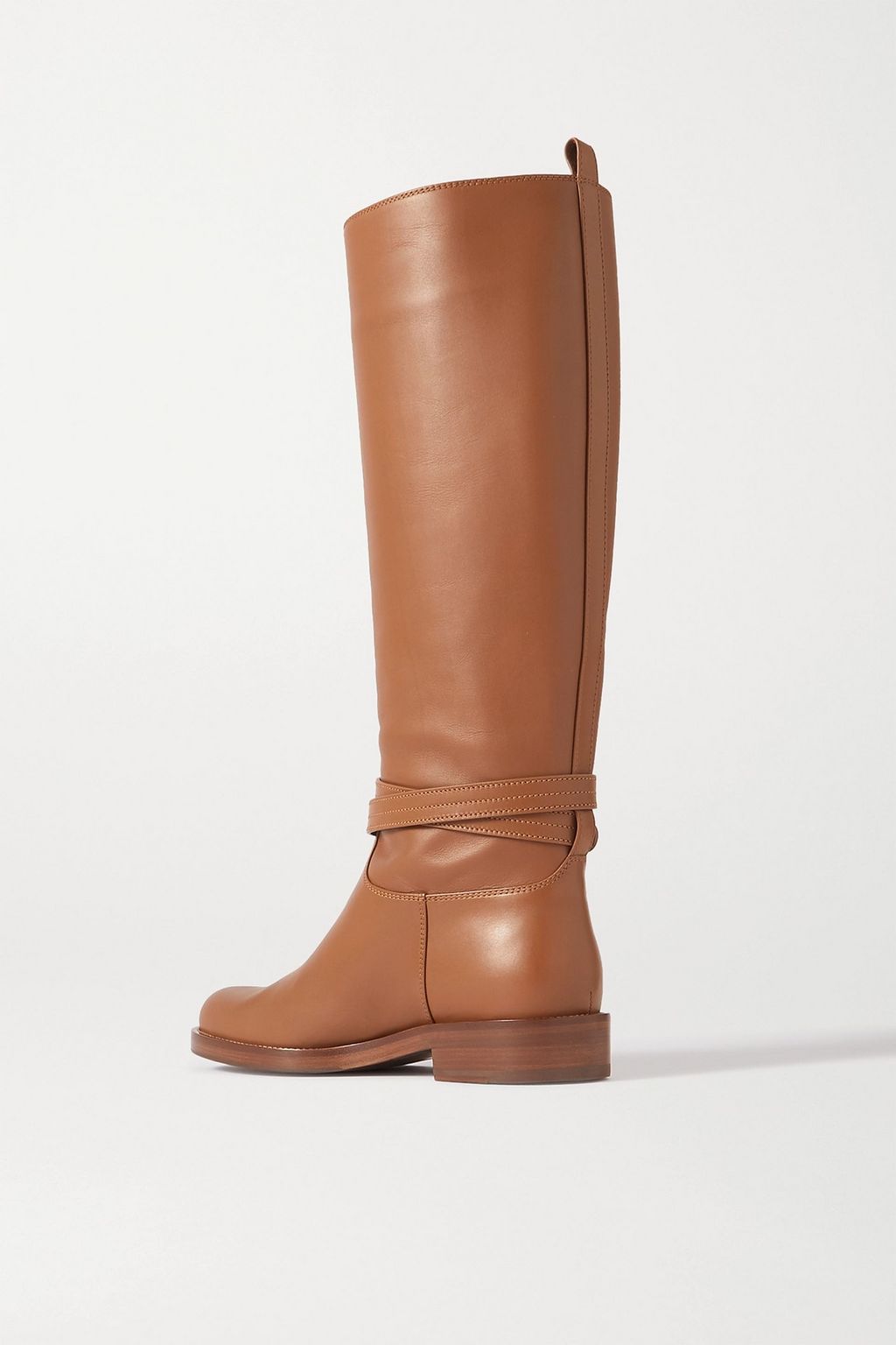GIANVITO ROSSI Buckled leather knee boots