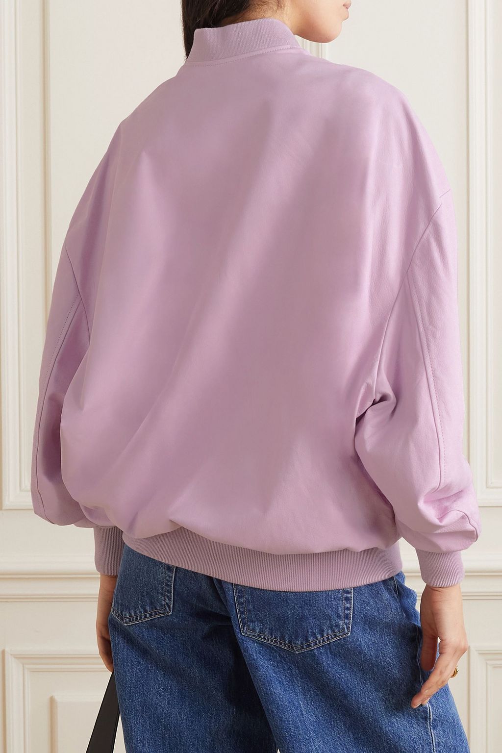 HALFBOY Leather bomber jacket