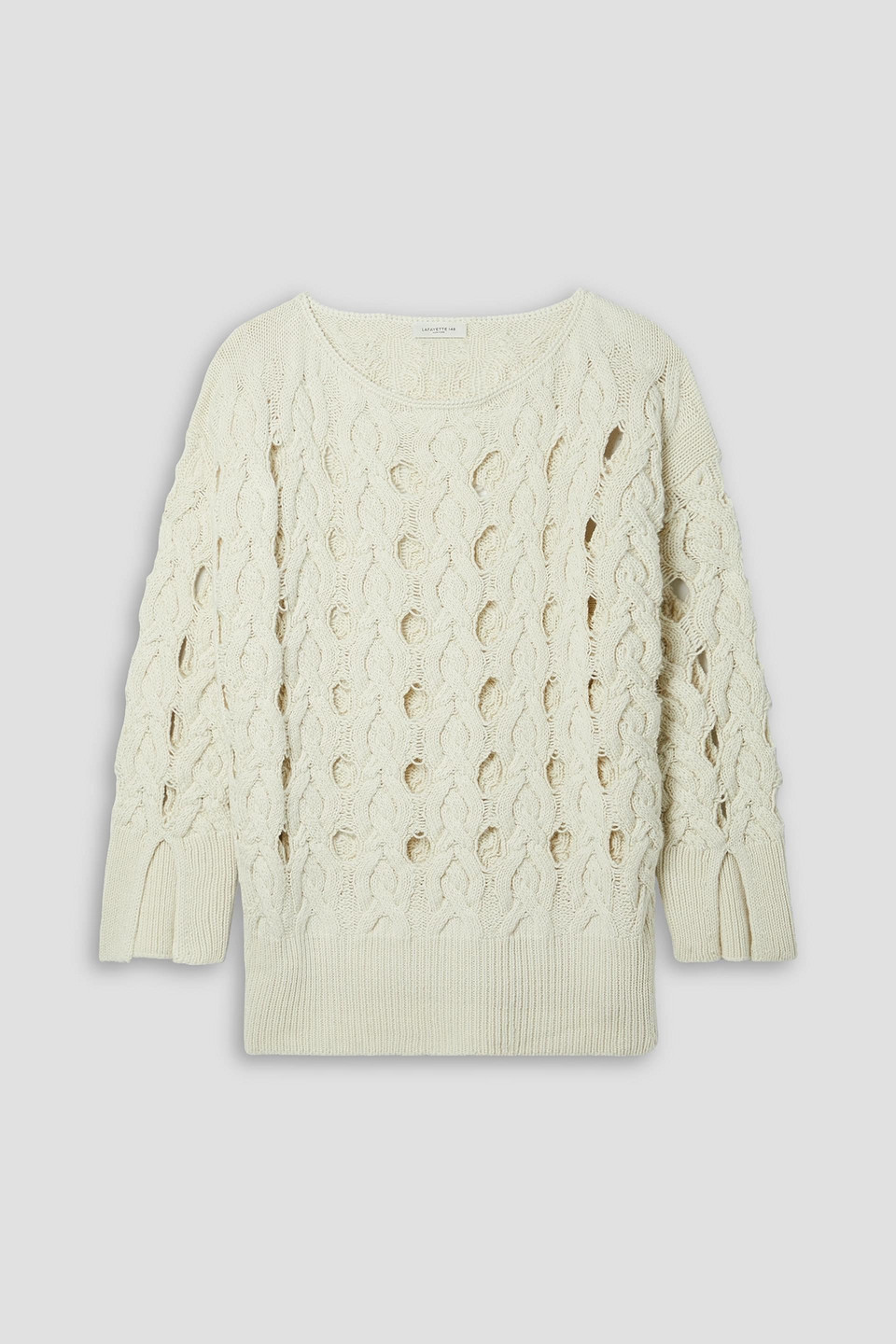 Open-knit cashmere-blend sweater