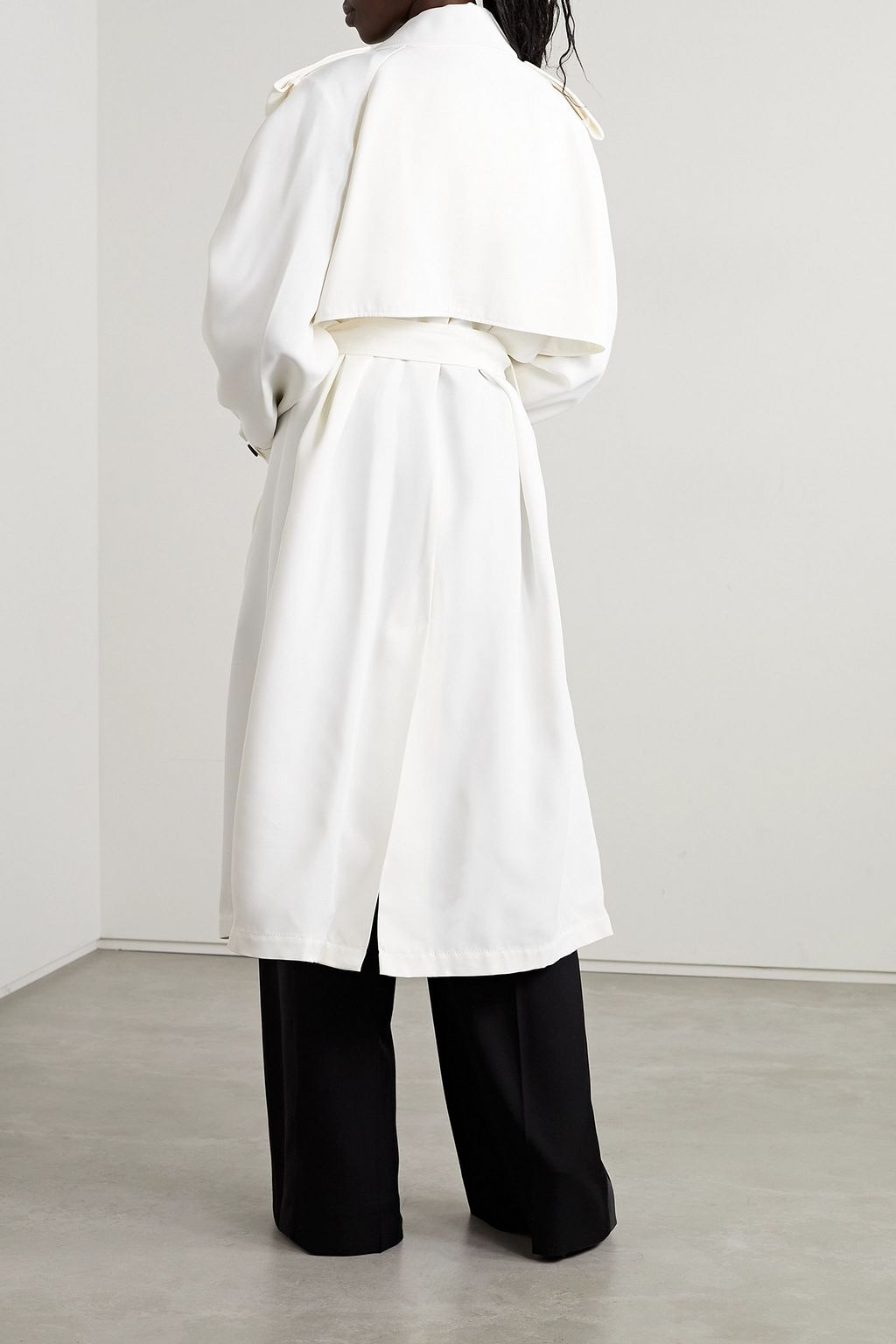 TOM FORD Belted double-breasted twill trench coat