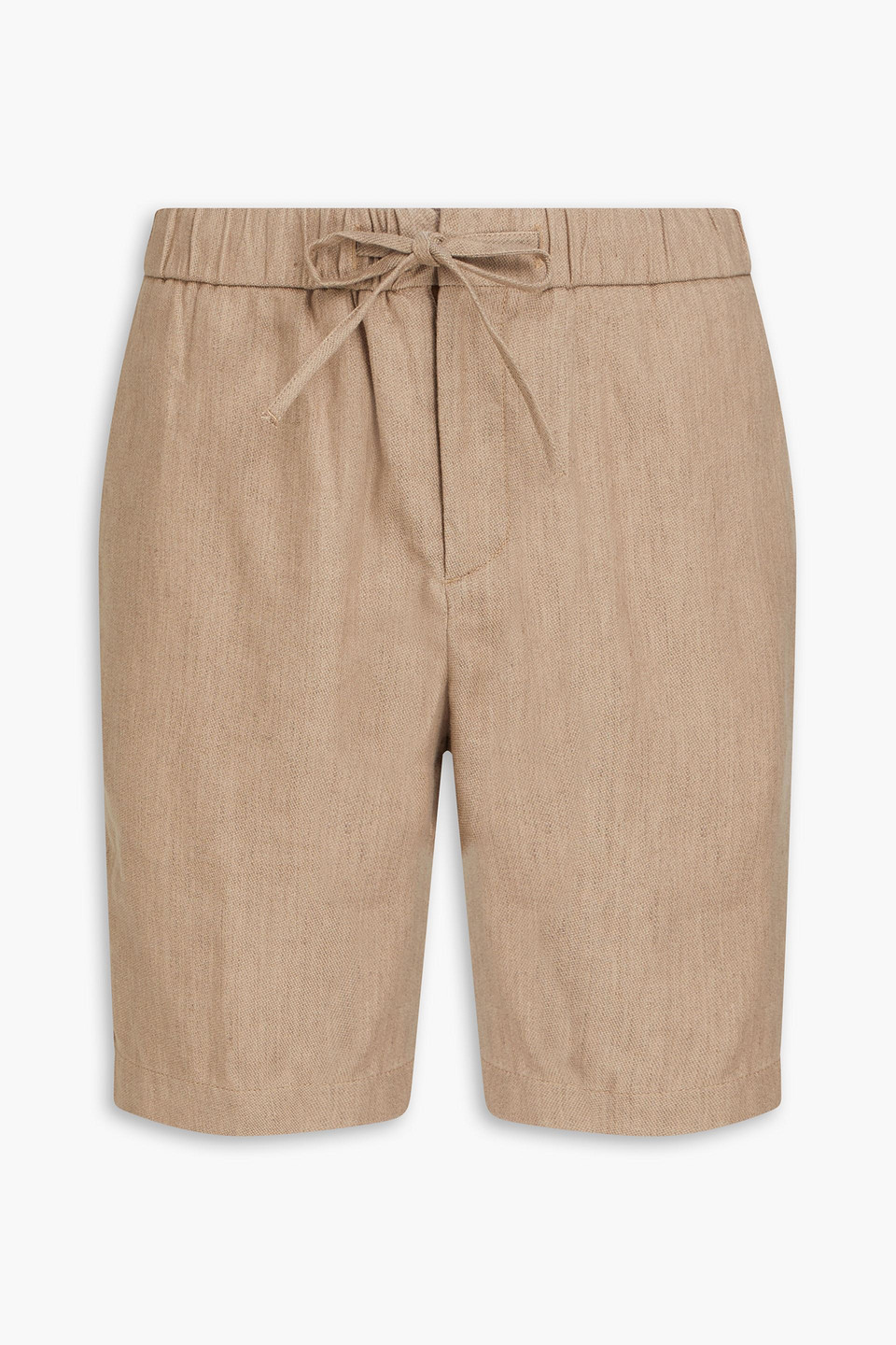 Frescobol Carioca Filipe Linen And Cotton-blend Drawstring Shorts In Sand