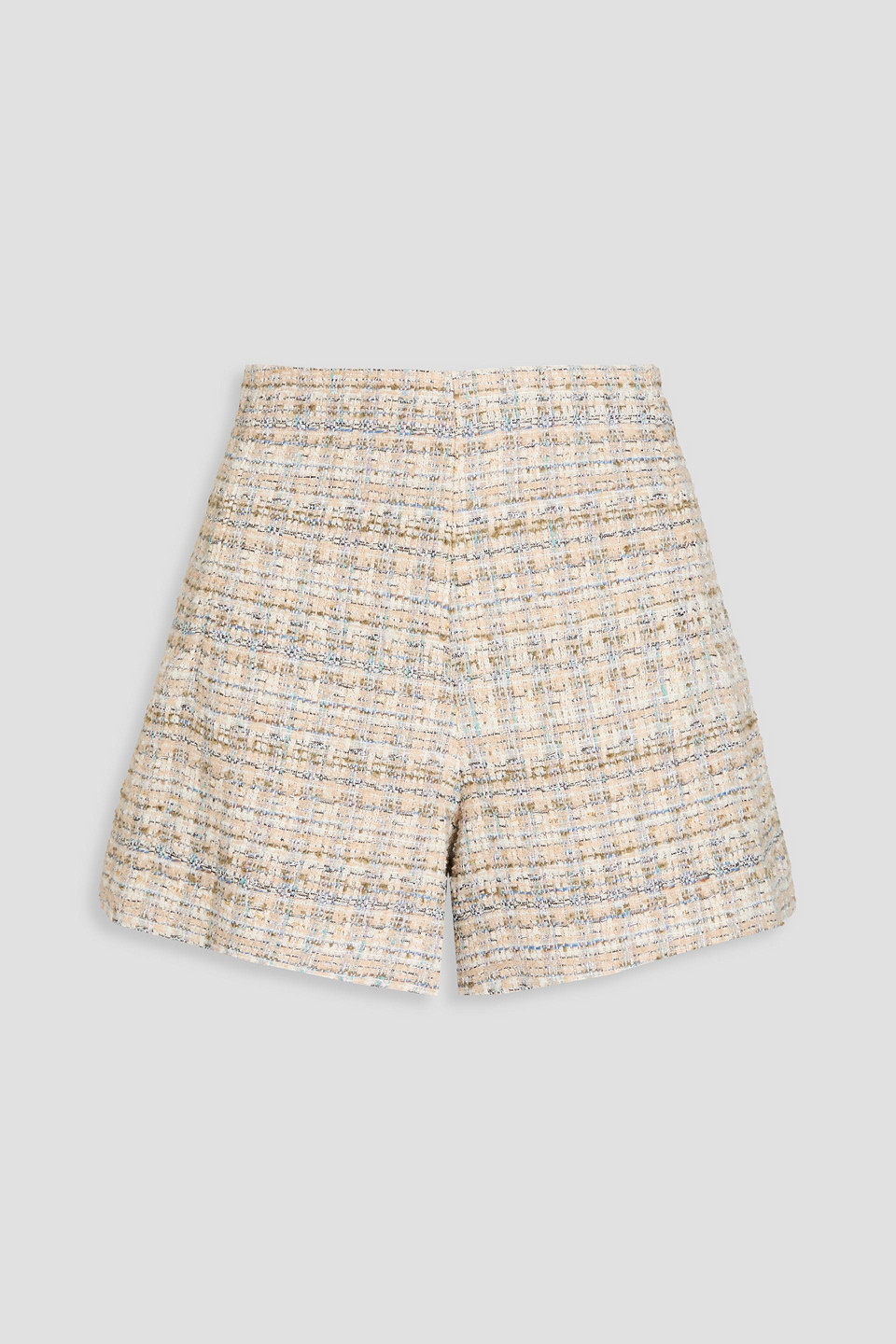 Derek Lam 10 Crosby Bouclé-tweed Shorts In White
