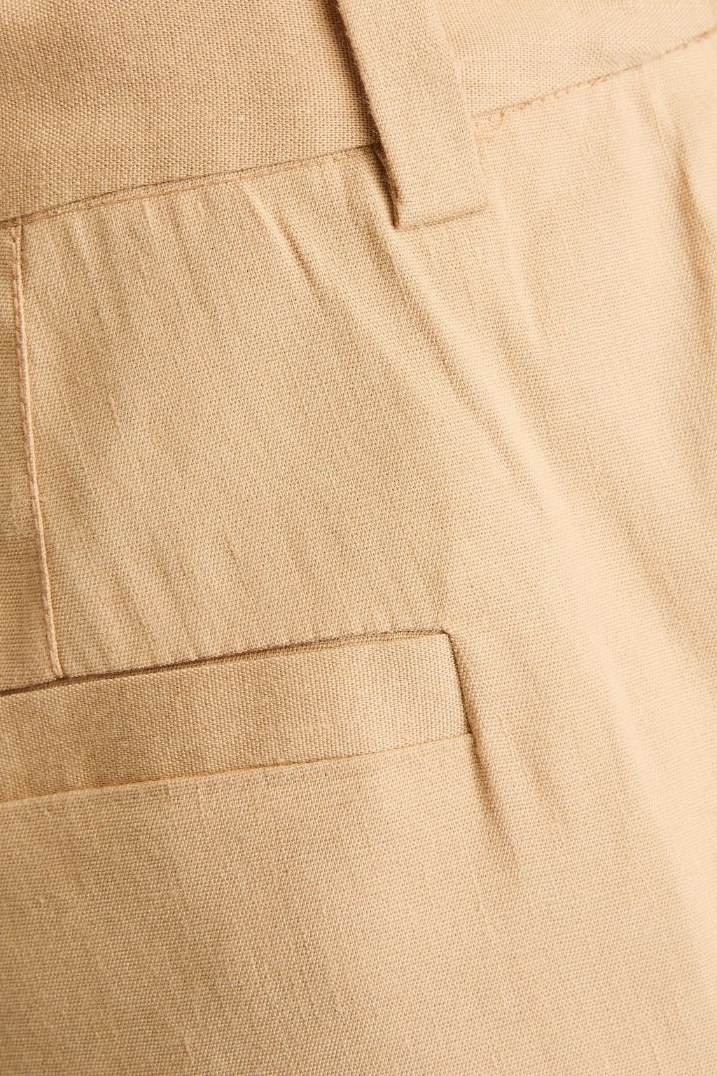 DEREK LAM 10 CROSBY شورت مصنوع من مزيج الكتّان
