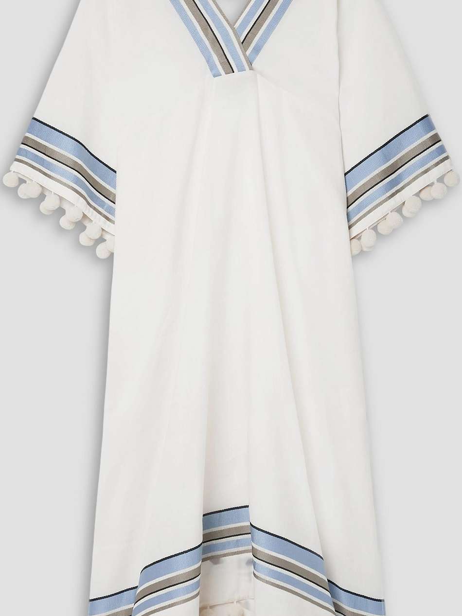 hurston pompom-embellished voile kaftan