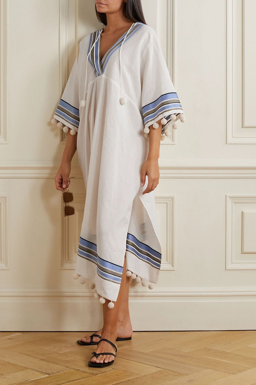LAFAYETTE 148 قفطان Hurston من الفوال مزين بكرات صغيرة
