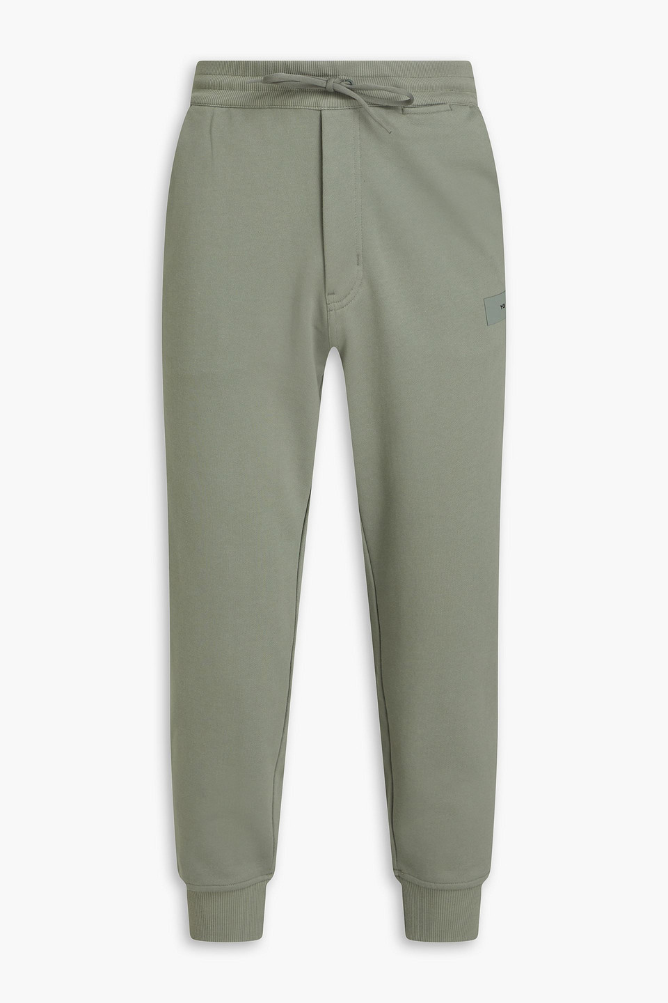 Y-3 - French cotton-terry sweatpants - Green - XS