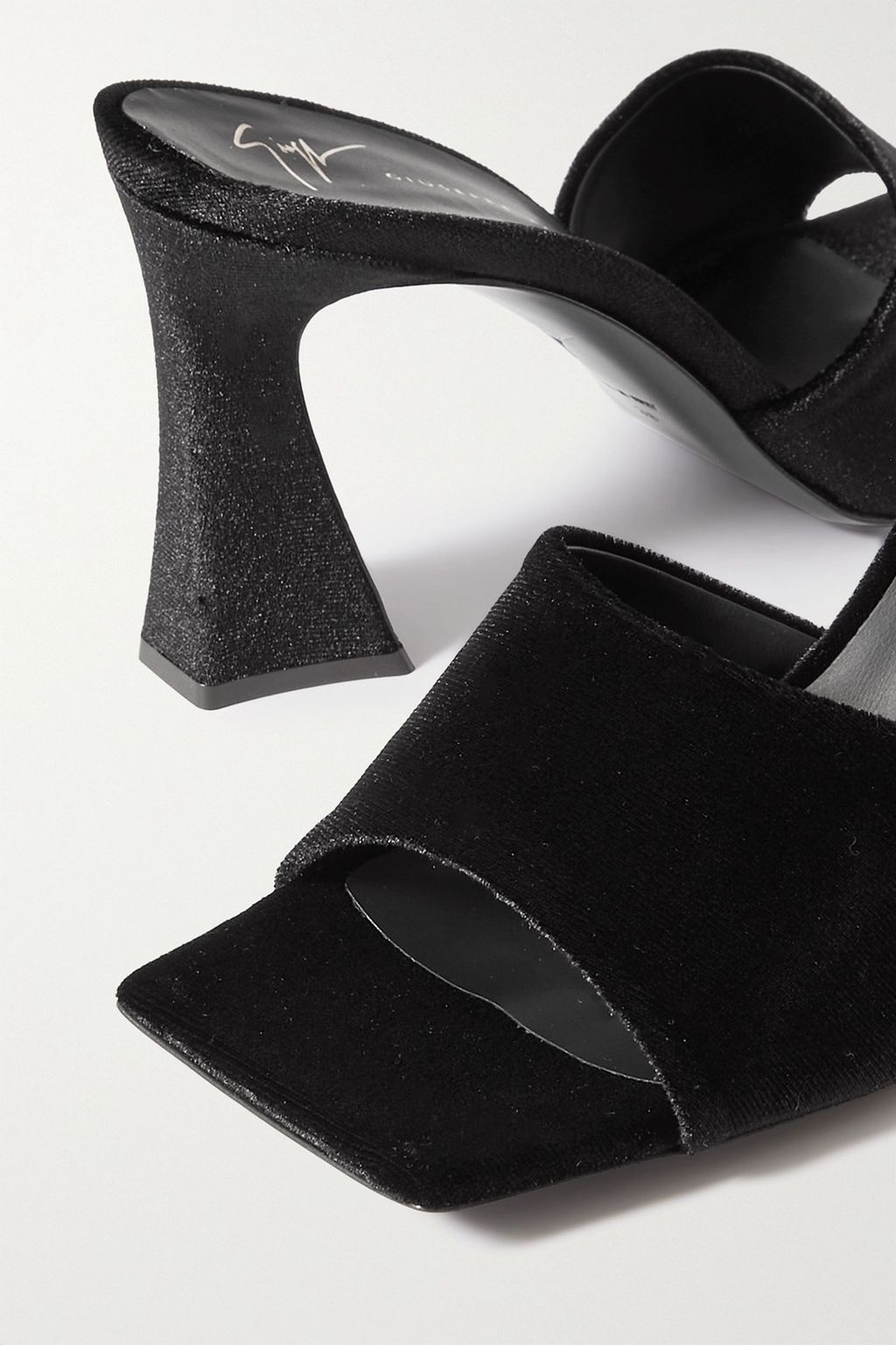 GIUSEPPE ZANOTTI Marinetti velvet mules