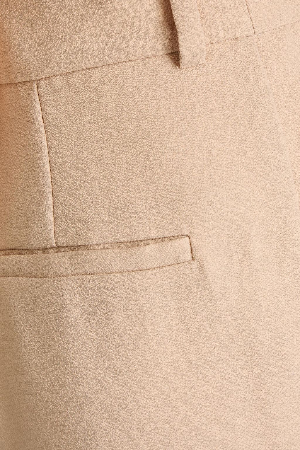 DEREK LAM 10 CROSBY بنطلون بأرجل واسعة من الكريب الساتان بكسرات