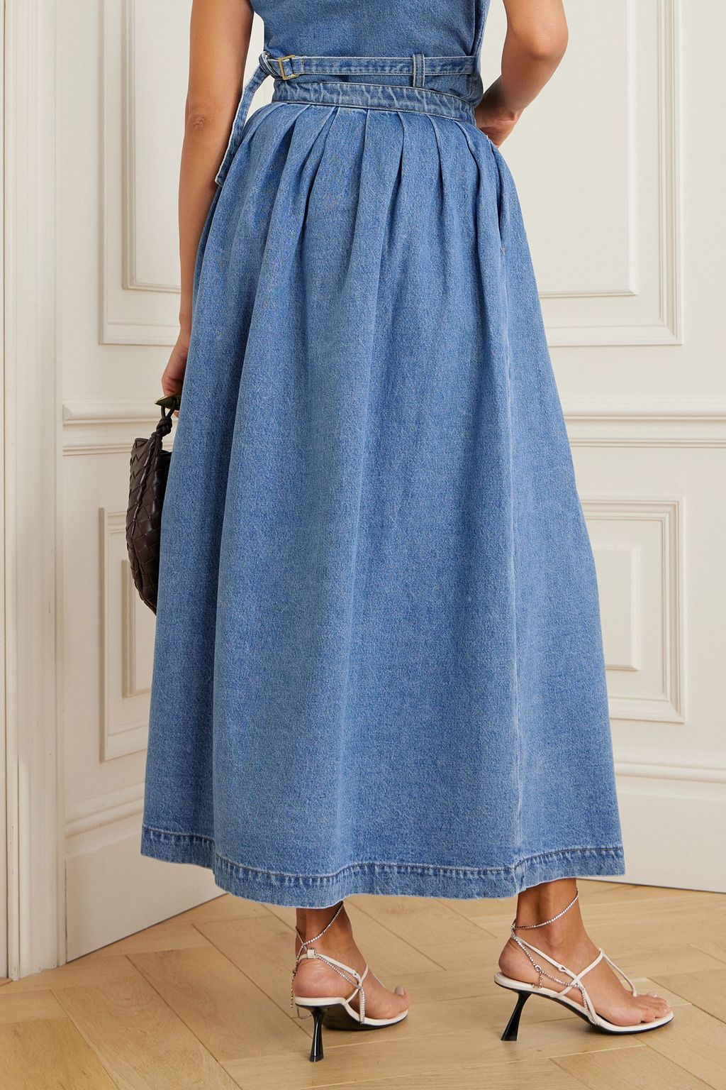 GIULIVA HERITAGE Lilium denim midi skirt