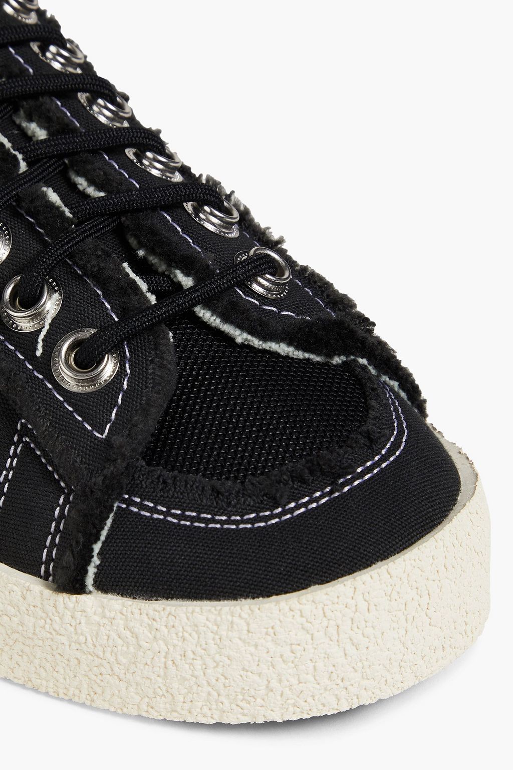 ADIDAS ORIGINALS X SONG FOR THE MUTE + Songs for the Mute Campus frayed canvas sneakers