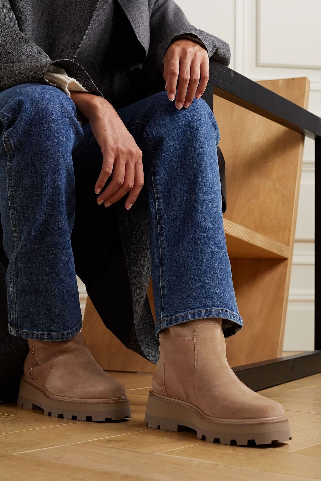 JIMMY CHOO Bayu suede ankle boots