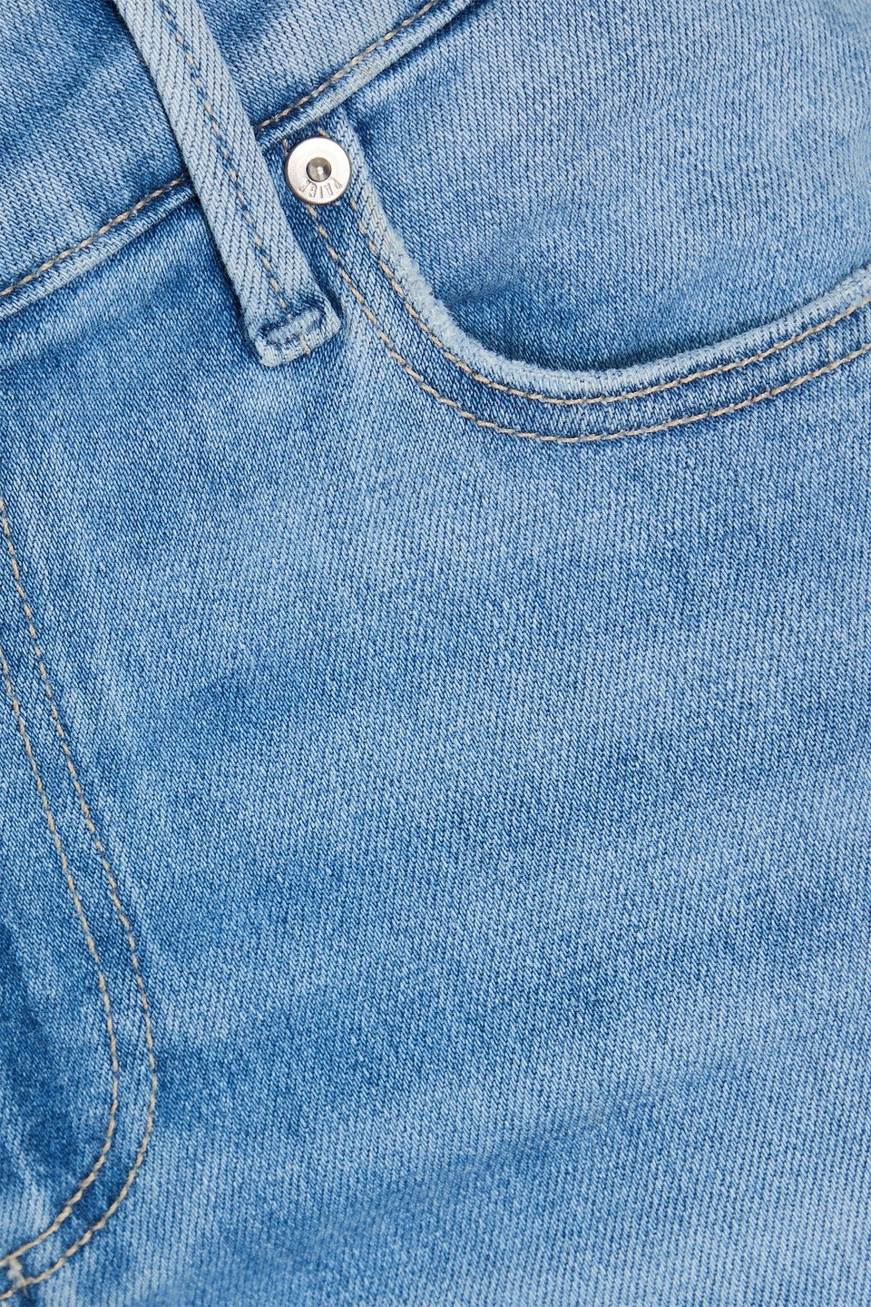 PAIGE GENEVIEVE MID-RISE FLARED JEANS