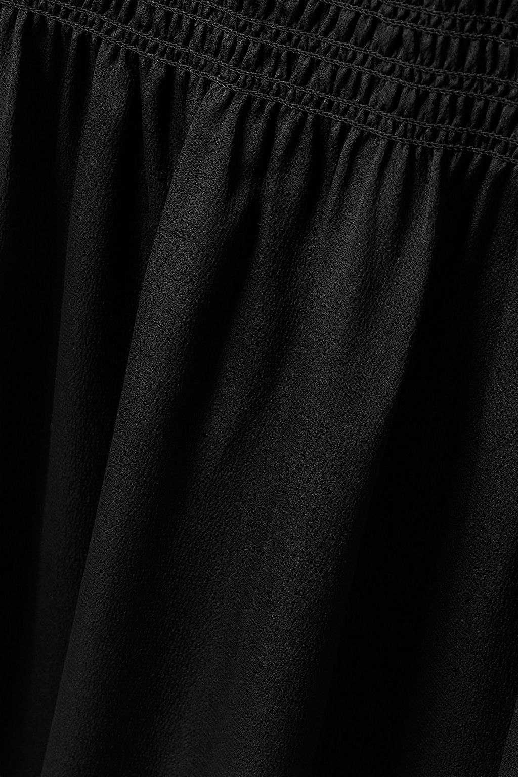 LAFAYETTE 148 فستان متوسط الطول من الكريب بتأثير مزموم