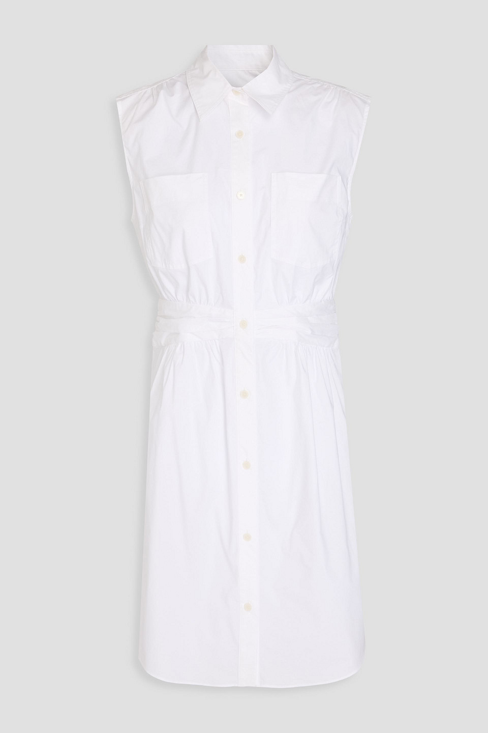 Derek Lam 10 Crosby - Stretch-cotton poplin mini shirt dress - White - US 8