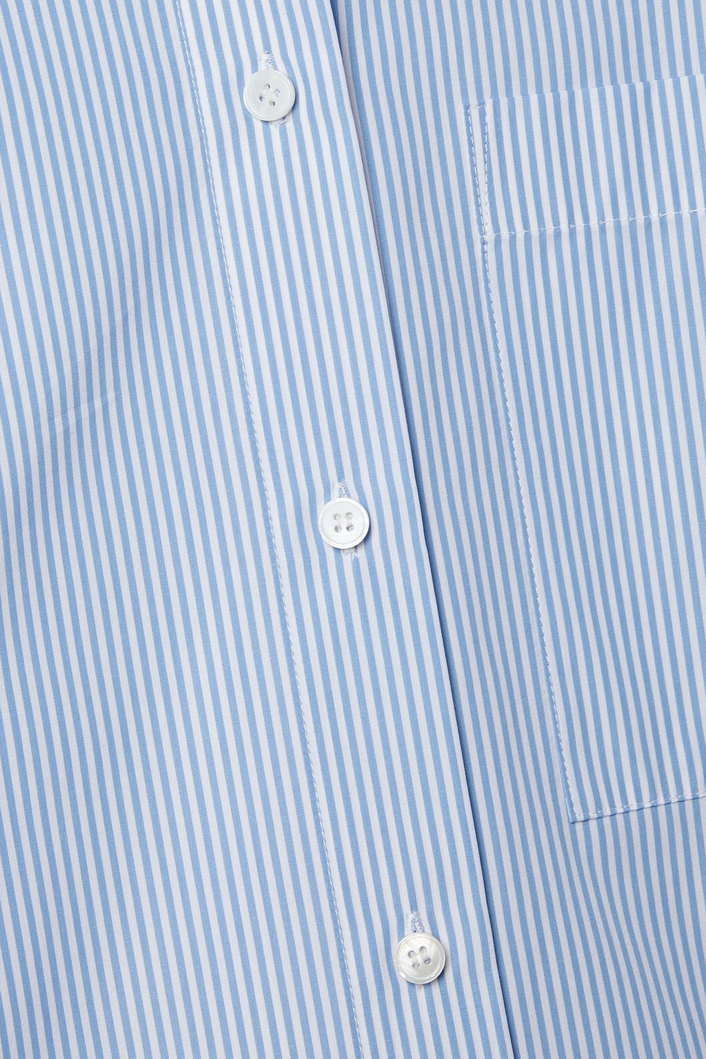 LAFAYETTE 148 Greyson striped cotton-poplin shirt