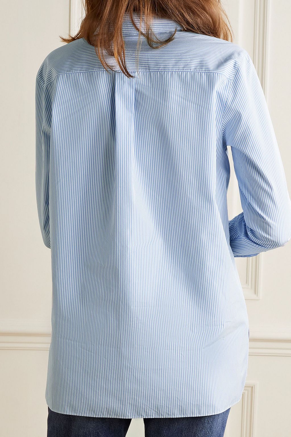 LAFAYETTE 148 Greyson striped cotton-poplin shirt