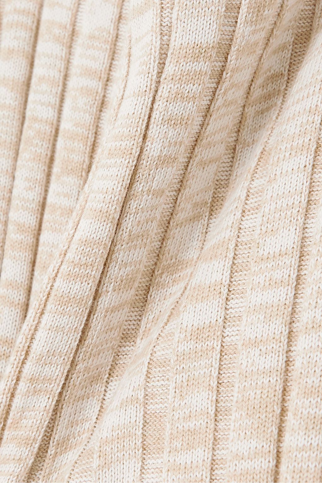 ROWEN ROSE بنطال Wavy بأرجل قصيرة بحواف واسعة من القطن المضلّع