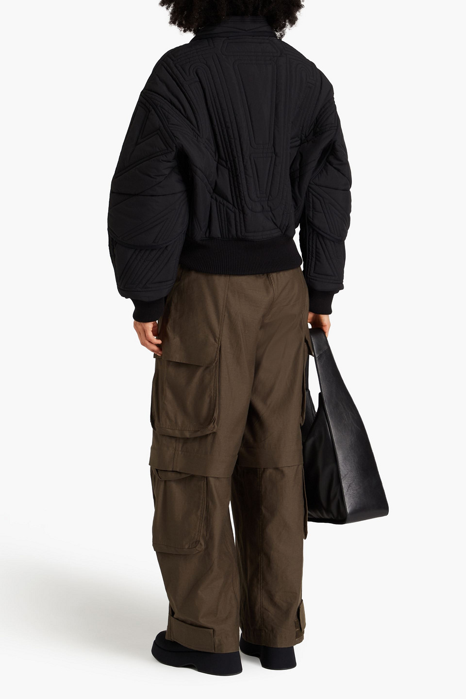 Y-3 Woman Jacket Black Size S Polyamide, Recycled Polyester, Polyacrylic, Wool In Black
