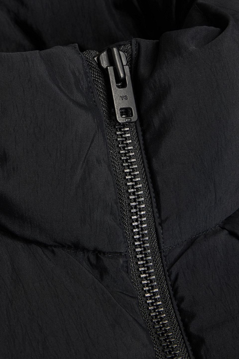 Y-3 Quilted Shell Down Jacket In Black