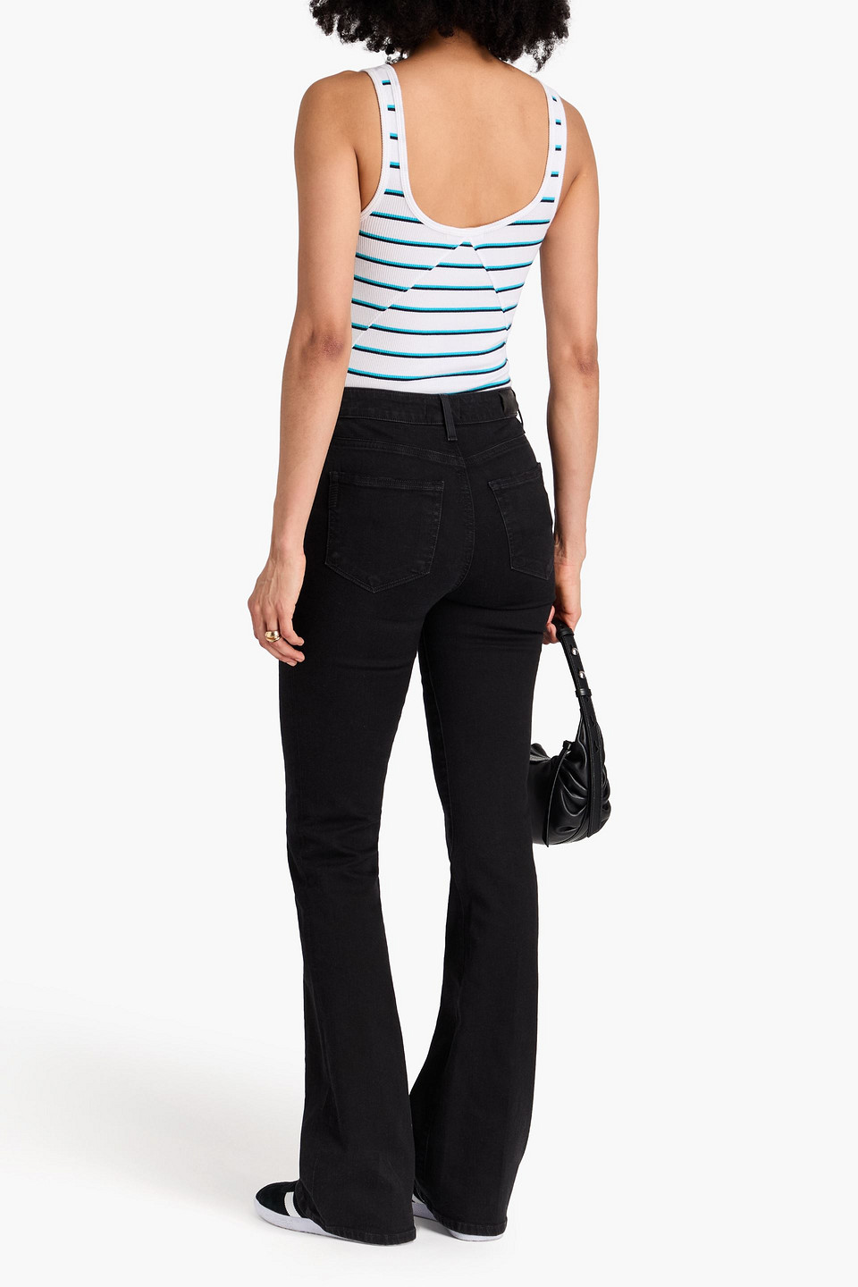  Paige - Laurel Hoch Sitzende Bootcut-jeans - Schwarz - 23 