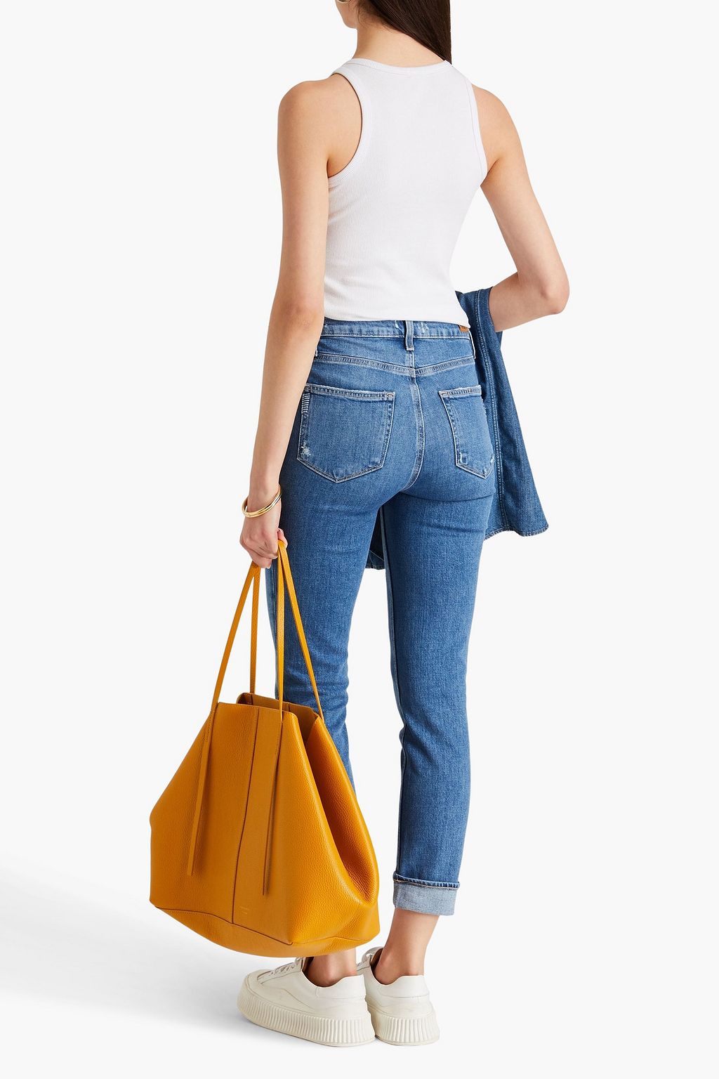 PAIGE Sarah cropped high-rise slim-leg jeans