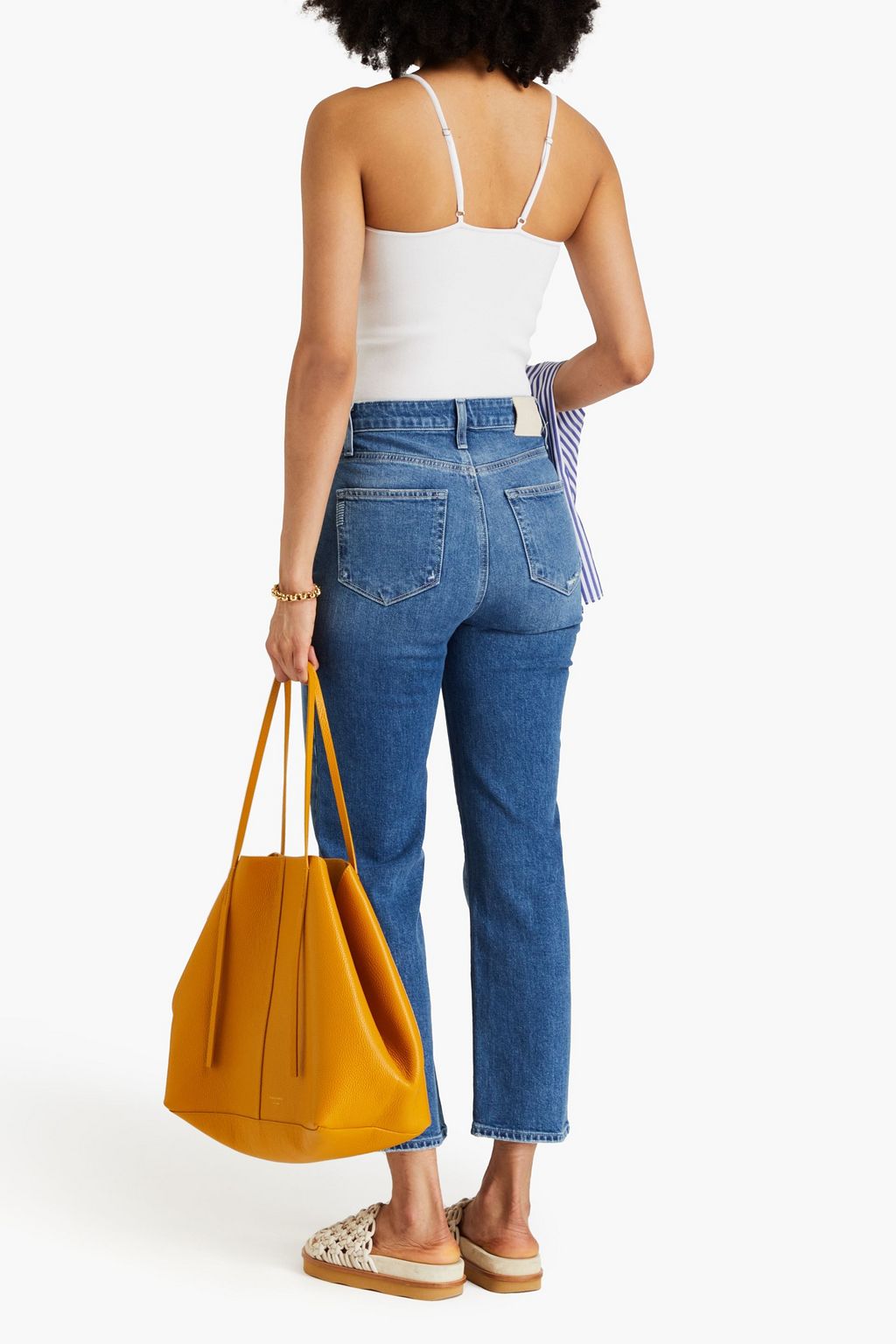 PAIGE Sarah cropped high-rise straight-leg jeans