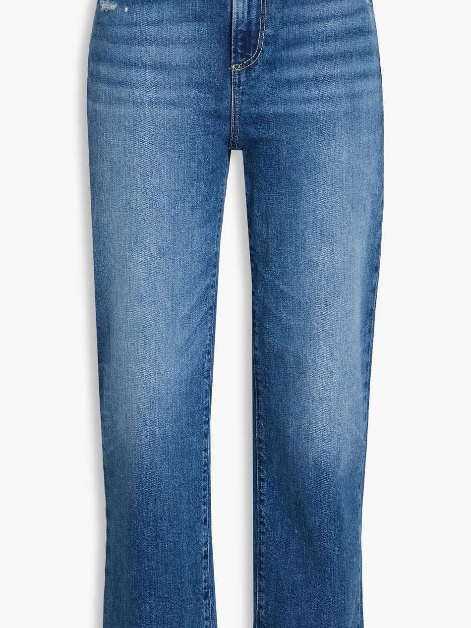 sarah cropped high-rise straight-leg jeans