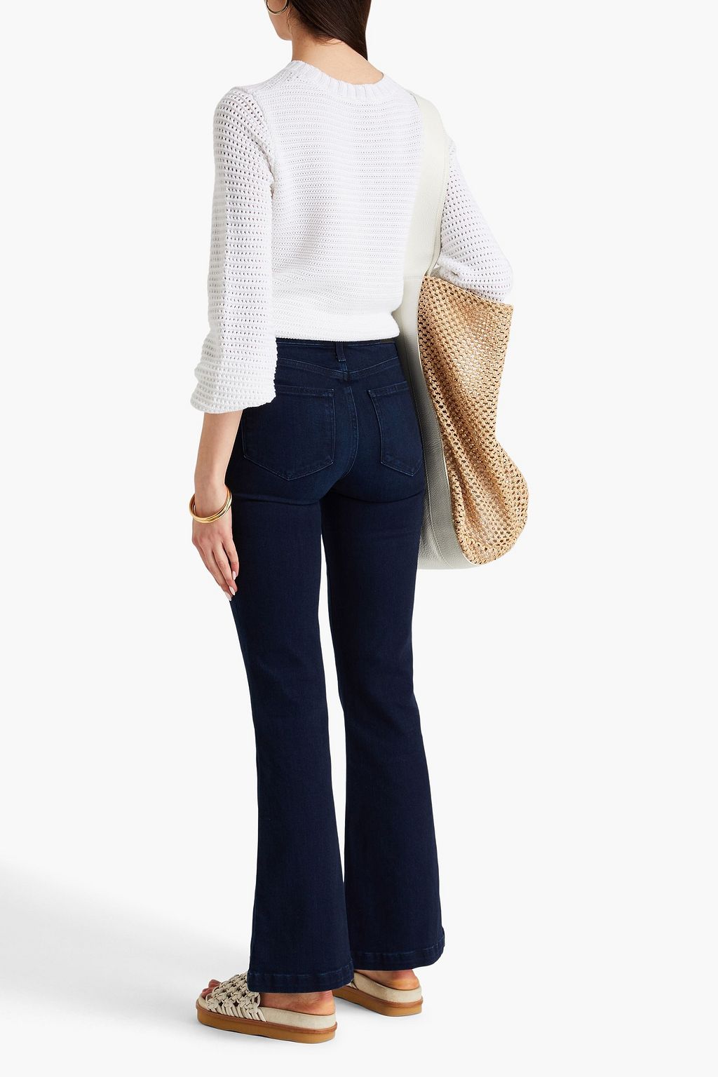 PAIGE Genevieve mid-rise flared jeans