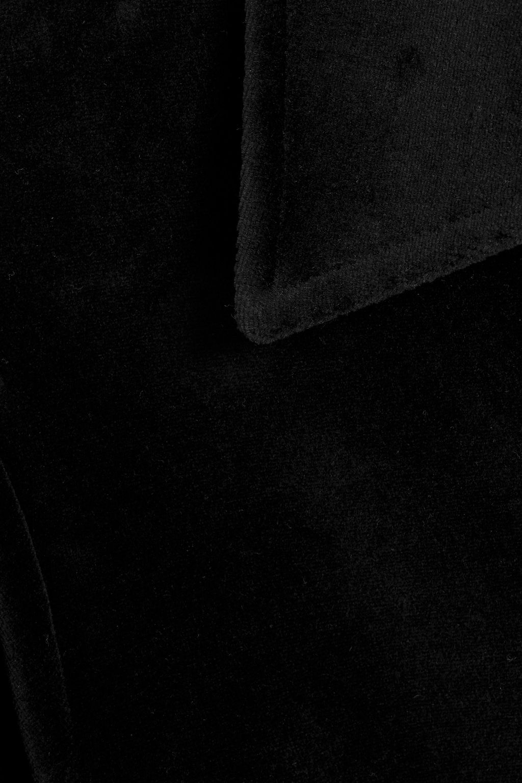 RE/DONE BY HANES Cropped velour polo shirt