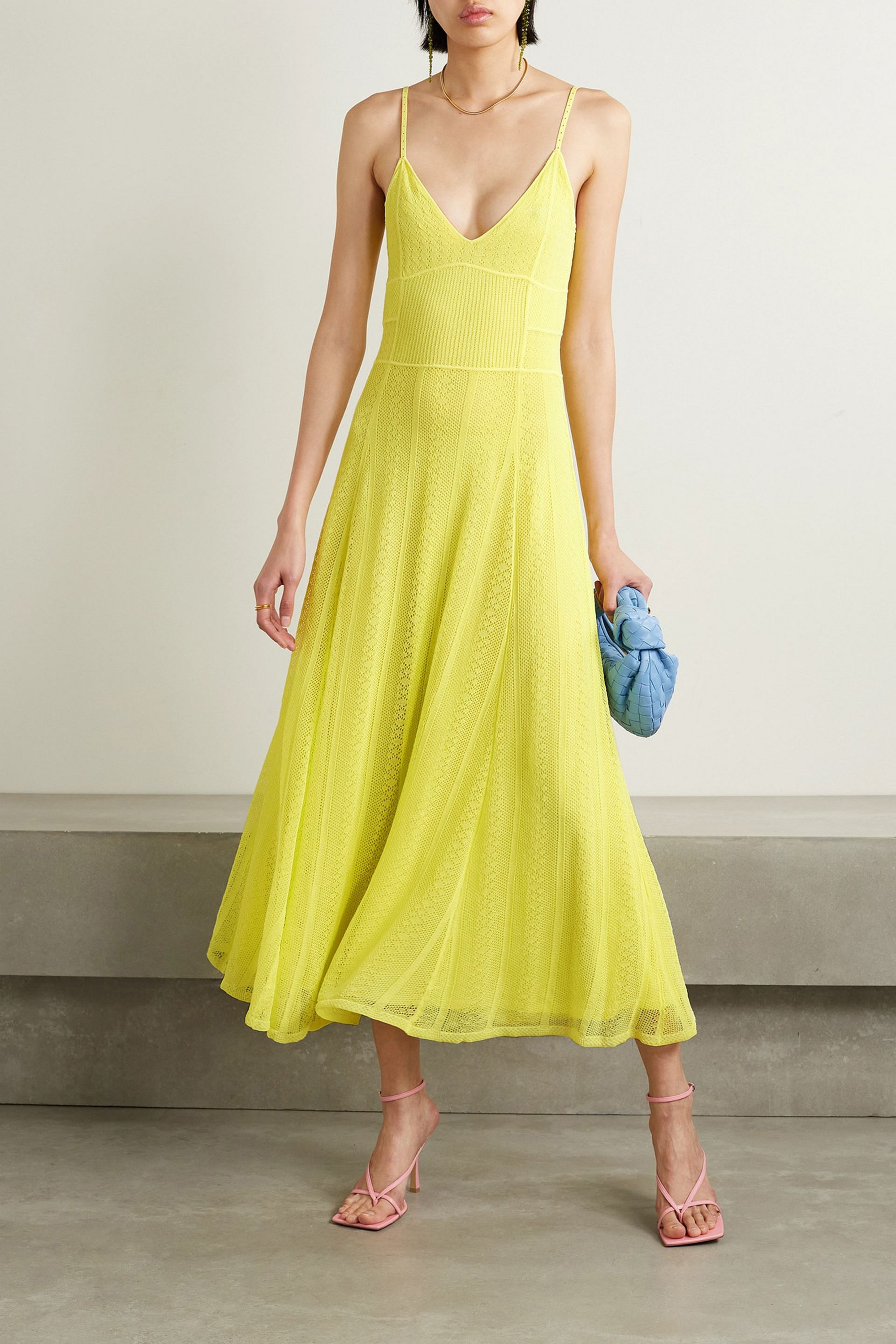 Jason Wu Collection Pointelle-knit midi dress