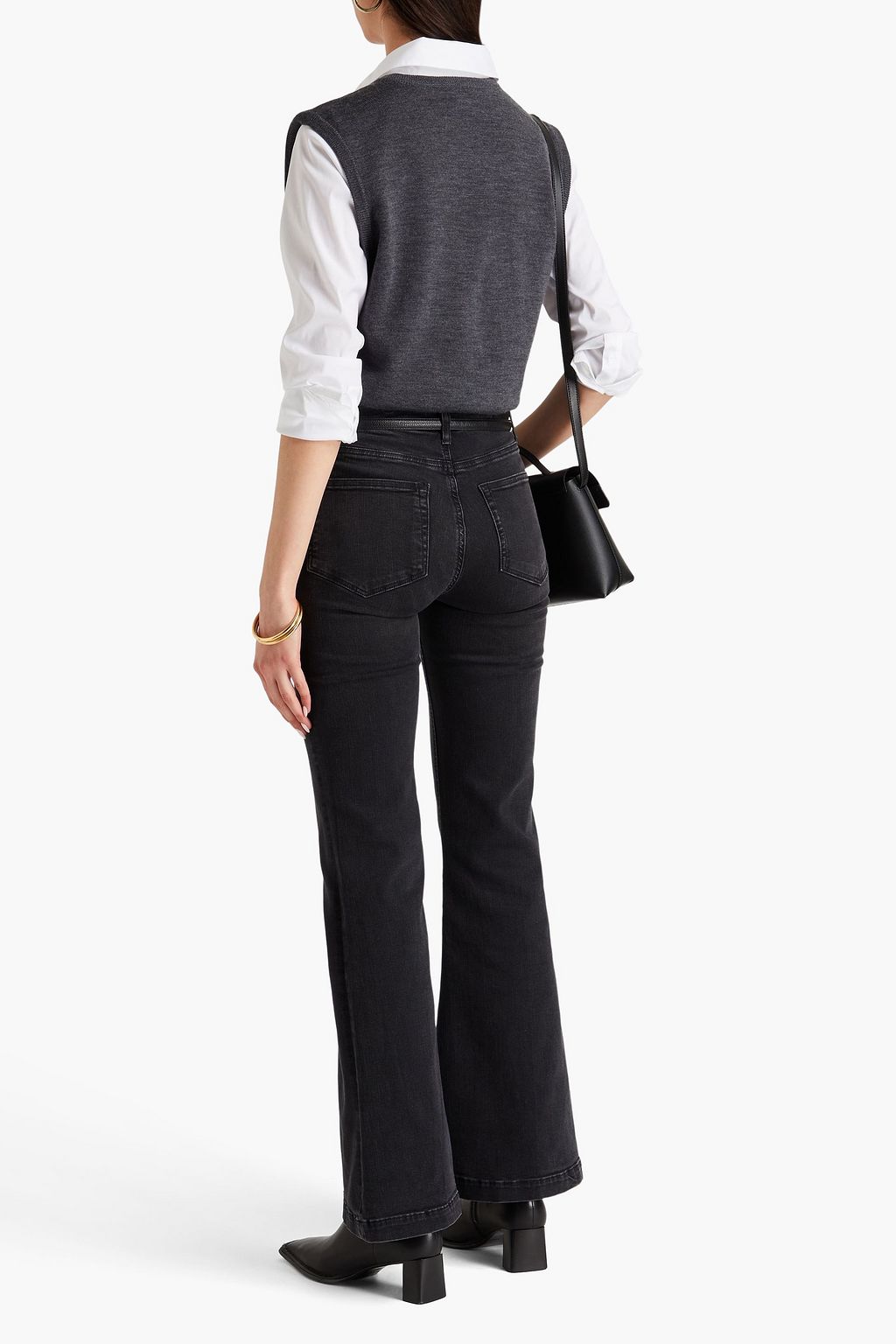 PAIGE Genevieve mid-rise flared jeans