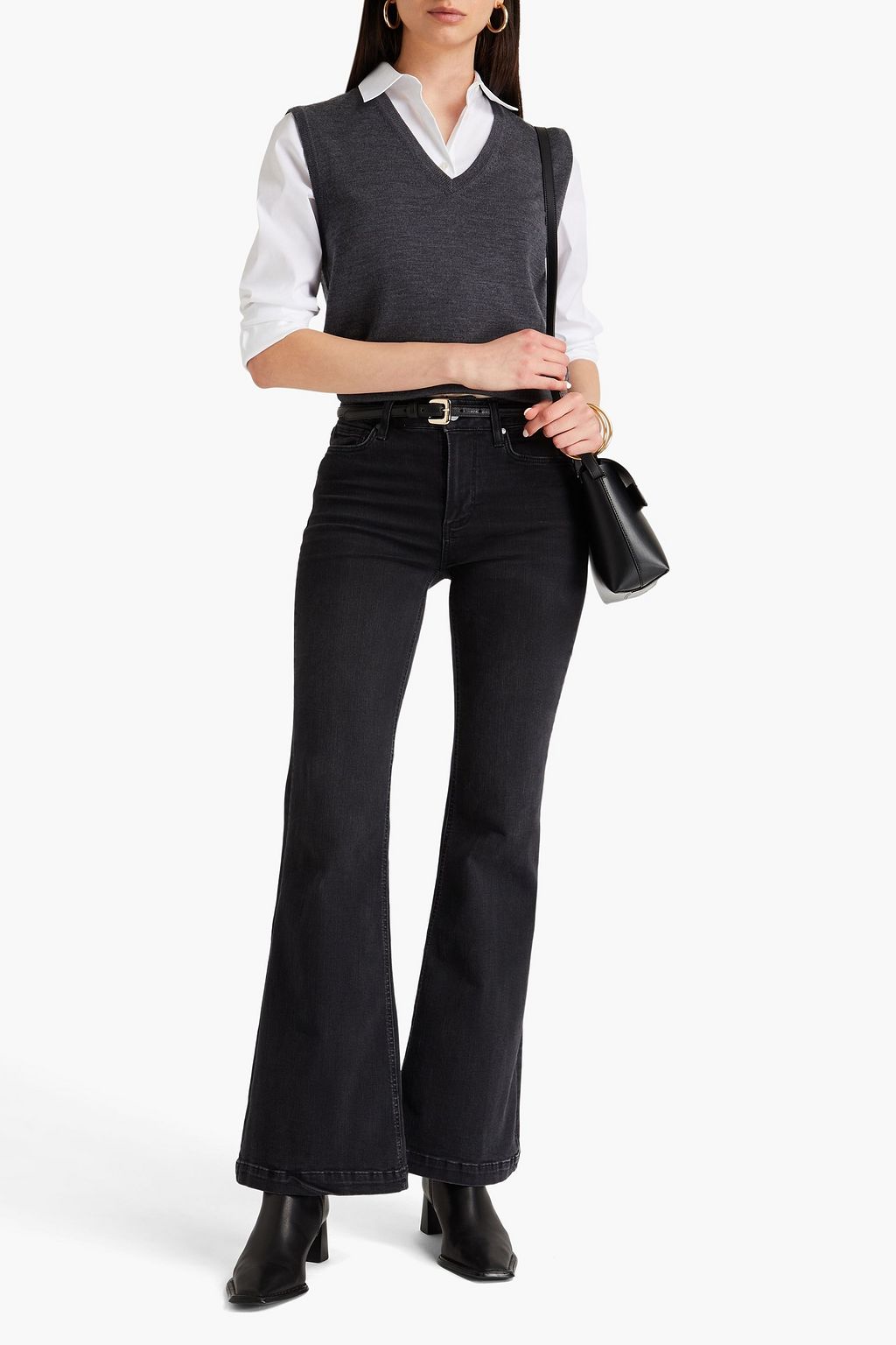 PAIGE Genevieve mid-rise flared jeans