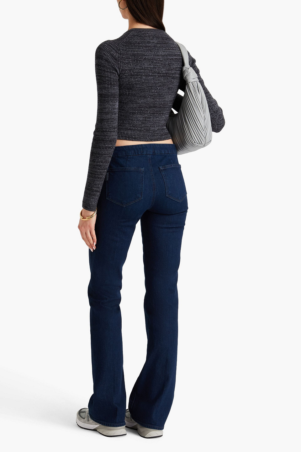  Paige - Sloane Halbhohe Bootcut-jeans - Blau - 23 